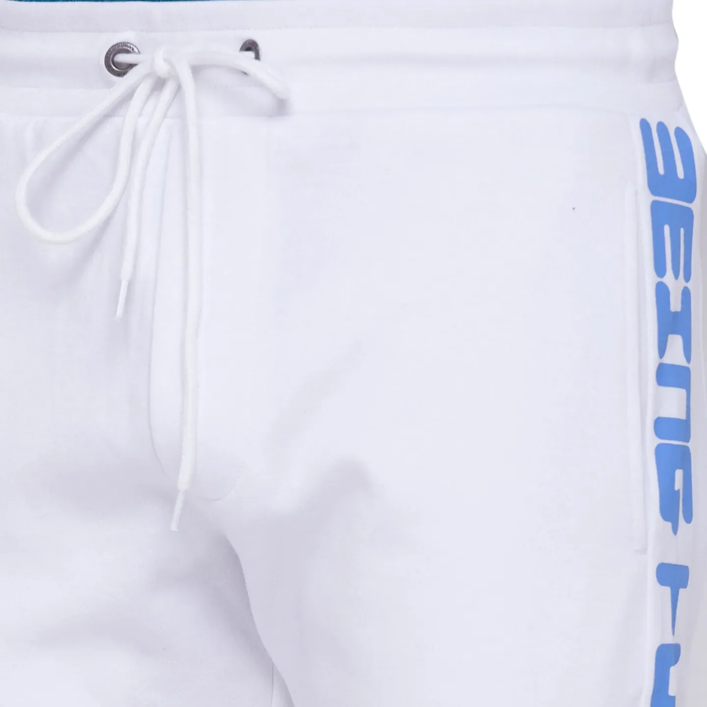 White Regular Fit Men's Track Pants by Being Human Clothing - Image 3