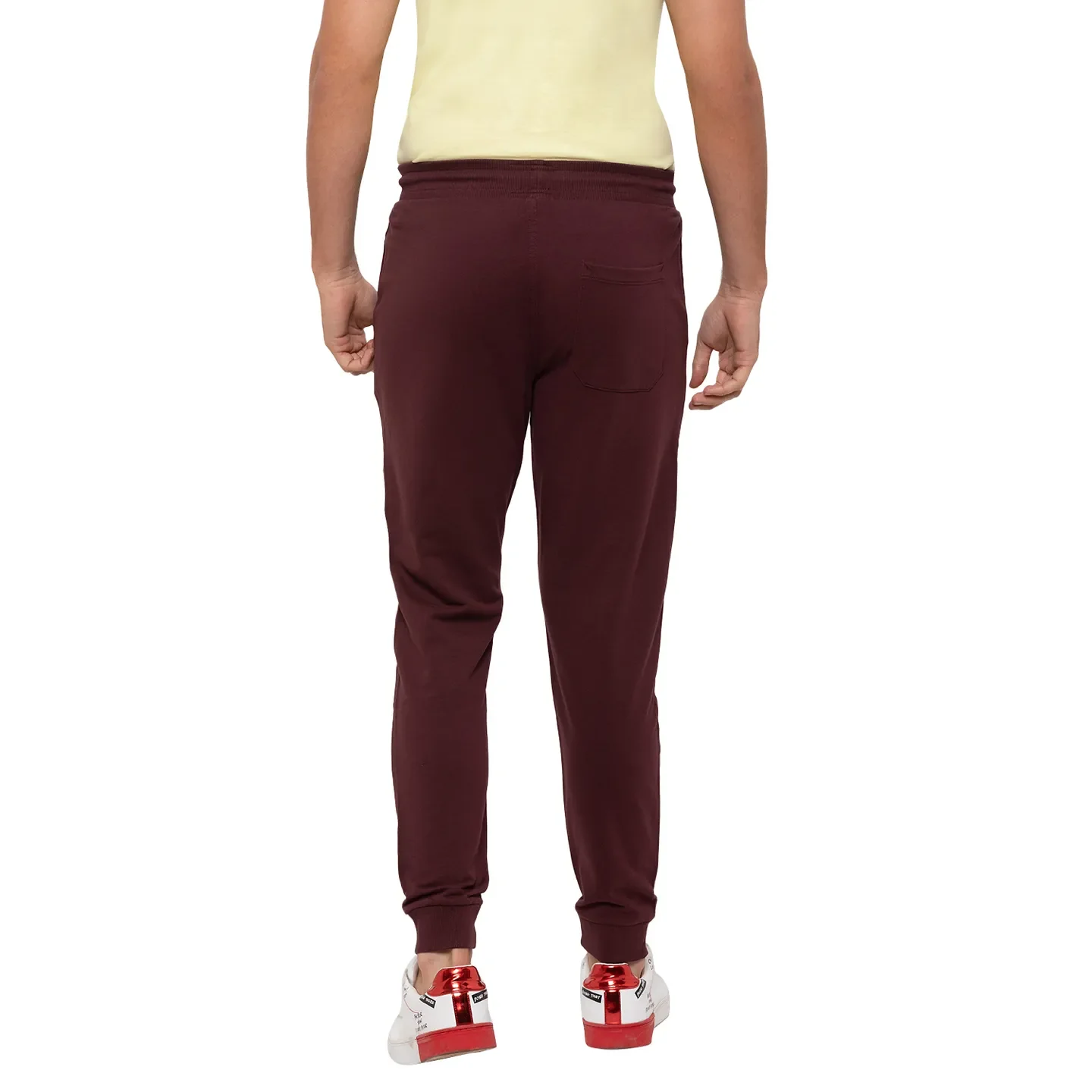 Red Regular Fit Men's Track Pants by Being Human Clothing - Image 3