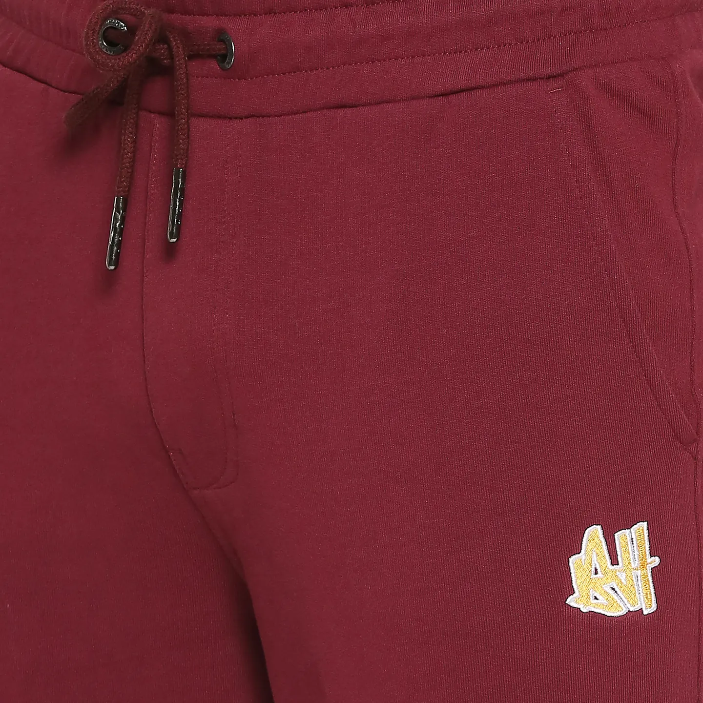 Wine Regular Fit Track Pants For Men By Being Human Clothing - Image 5