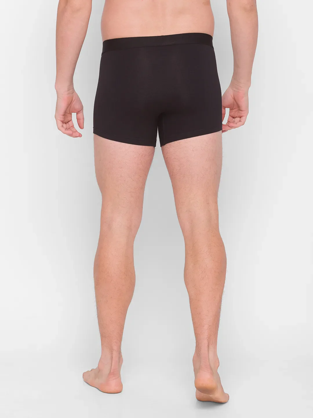 Black Regular Fit Cotton Trunk by Being Human Clothing - Image 3