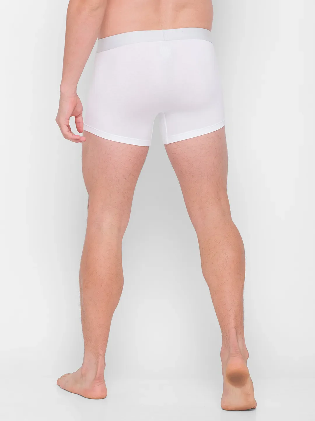 White Regular Fit Cotton Trunk by Being Human Clothing - Image 7