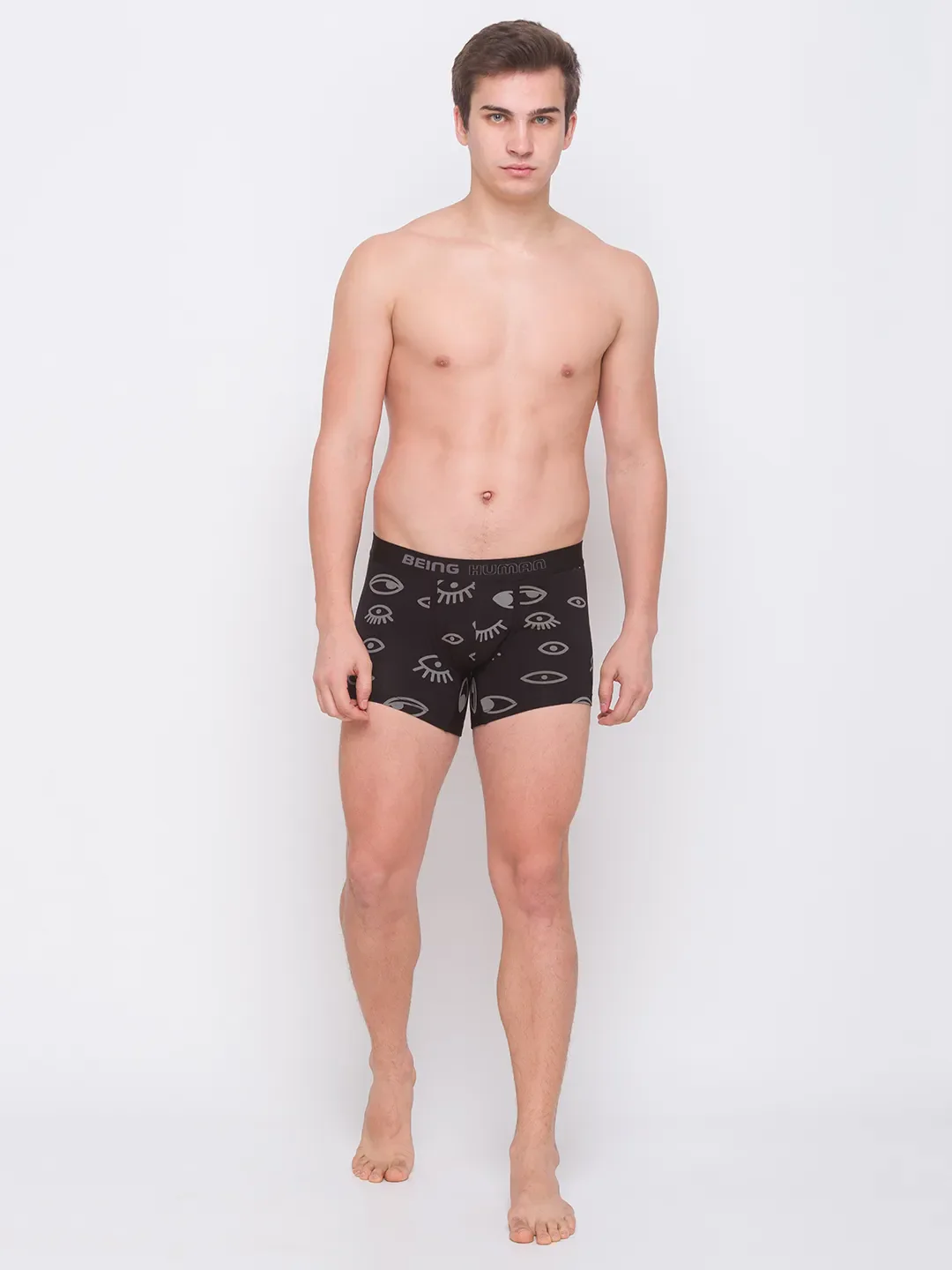 White Regular Fit Cotton Trunk by Being Human Clothing - Image 7