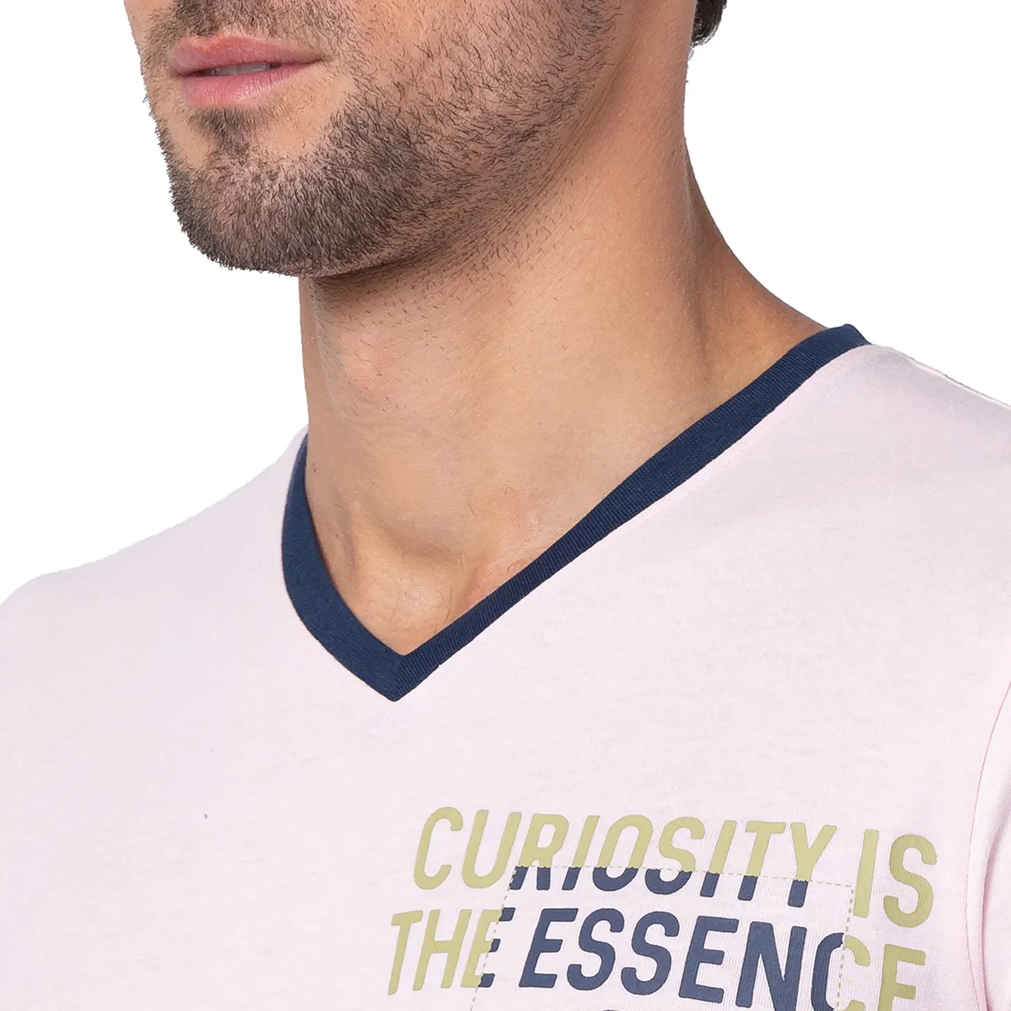 Blushing Bride Regular Fit V Neck Men's T-Shirt by Being Human Clothing - Image 5