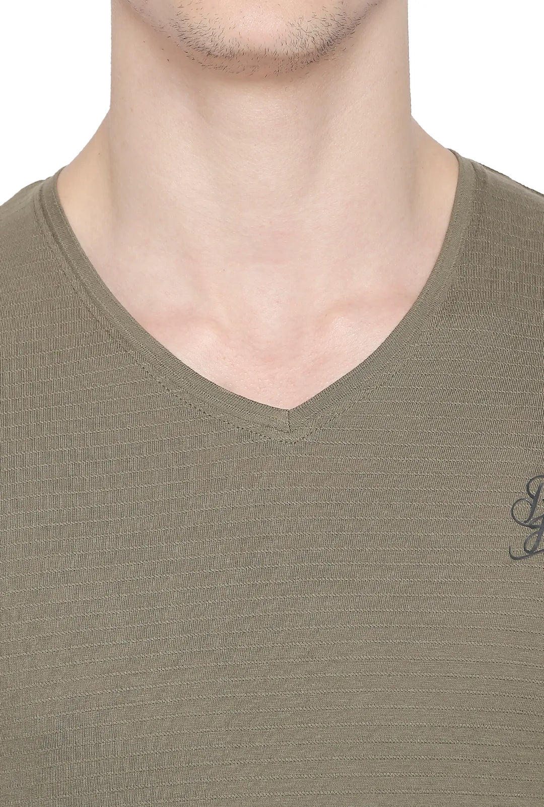 Green Regular Fit Men's Short Sleeves T-Shirt by Being Human Clothing - Image 2