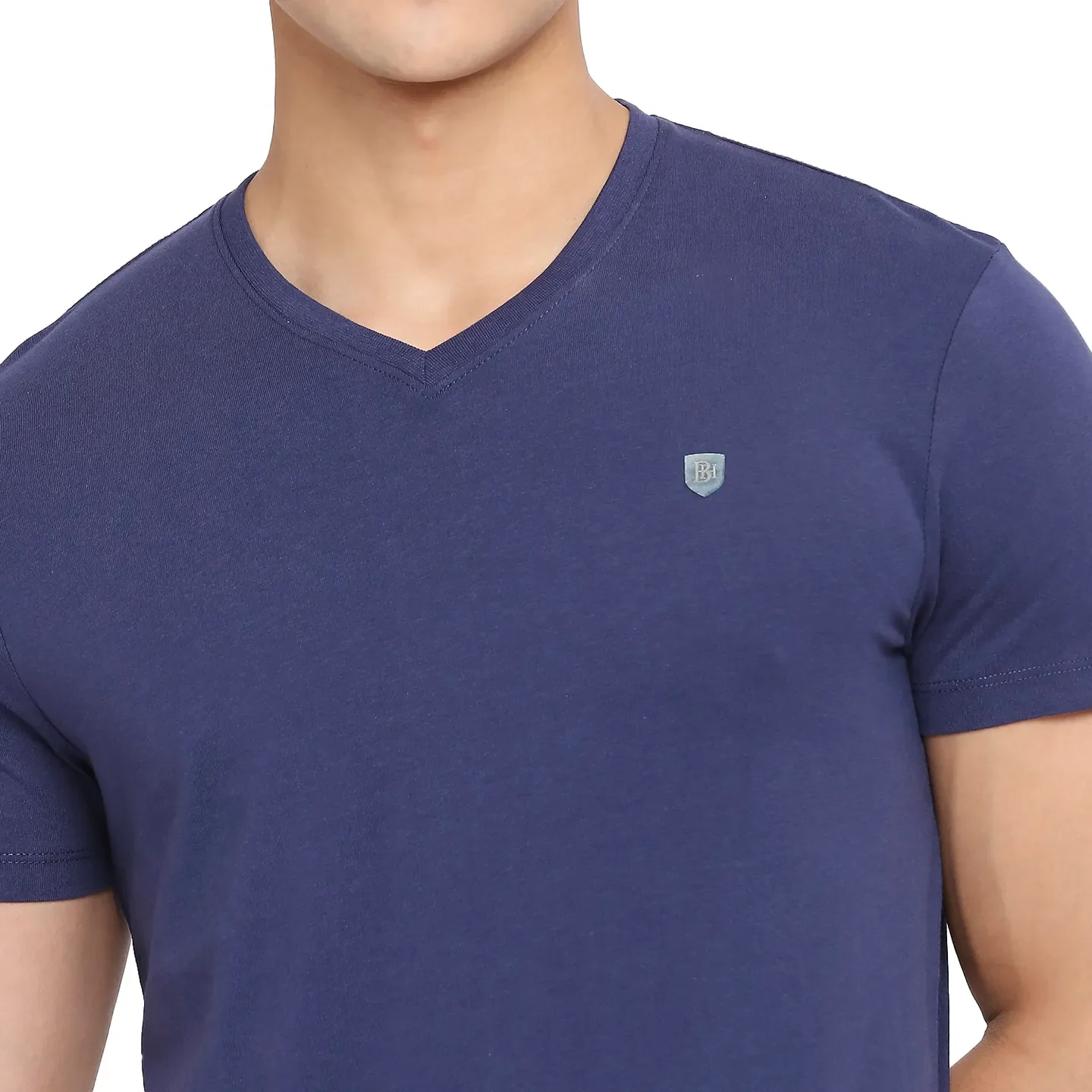 Blue Regular Fit Men's Short Sleeves T-Shirt by Being Human Clothing - Image 11