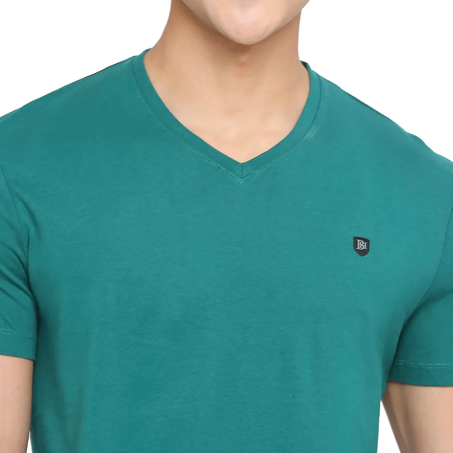Blue Regular Fit Men's Short Sleeves T-Shirt by Being Human Clothing - Image 5
