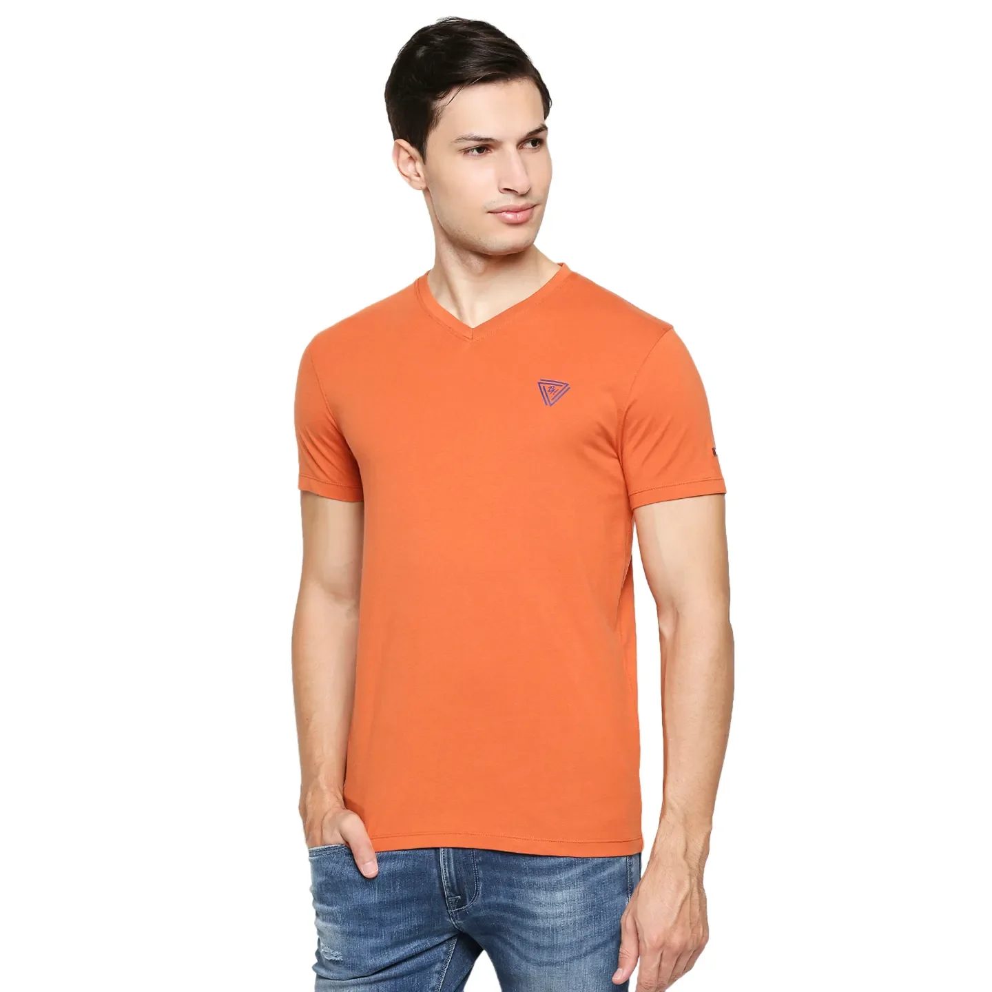Brown Regular Fit Men's Short Sleeves T-Shirt by Being Human Clothing - Image 2