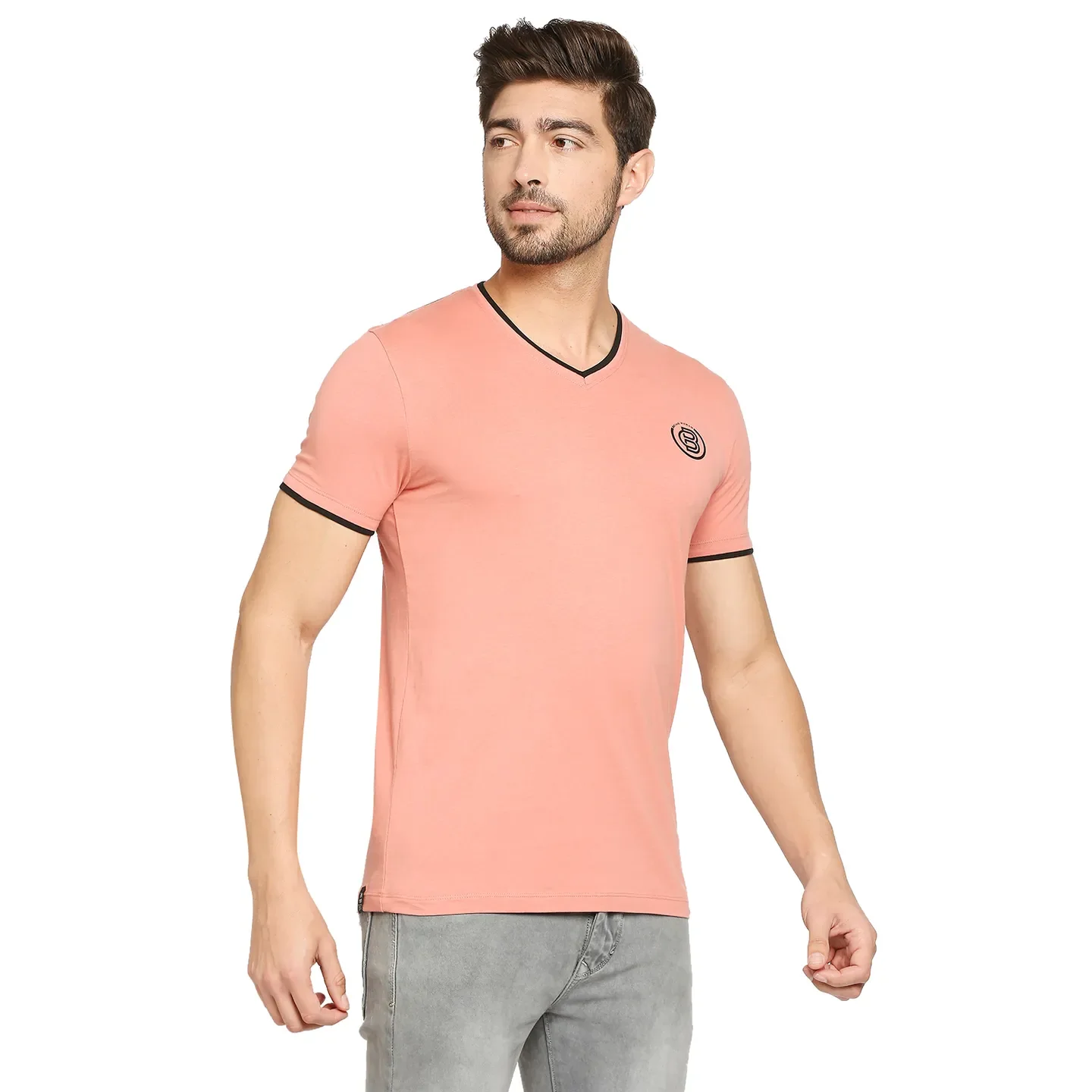 Red Regular Fit Men's Short Sleeves T-Shirt by Being Human Clothing - Image 6