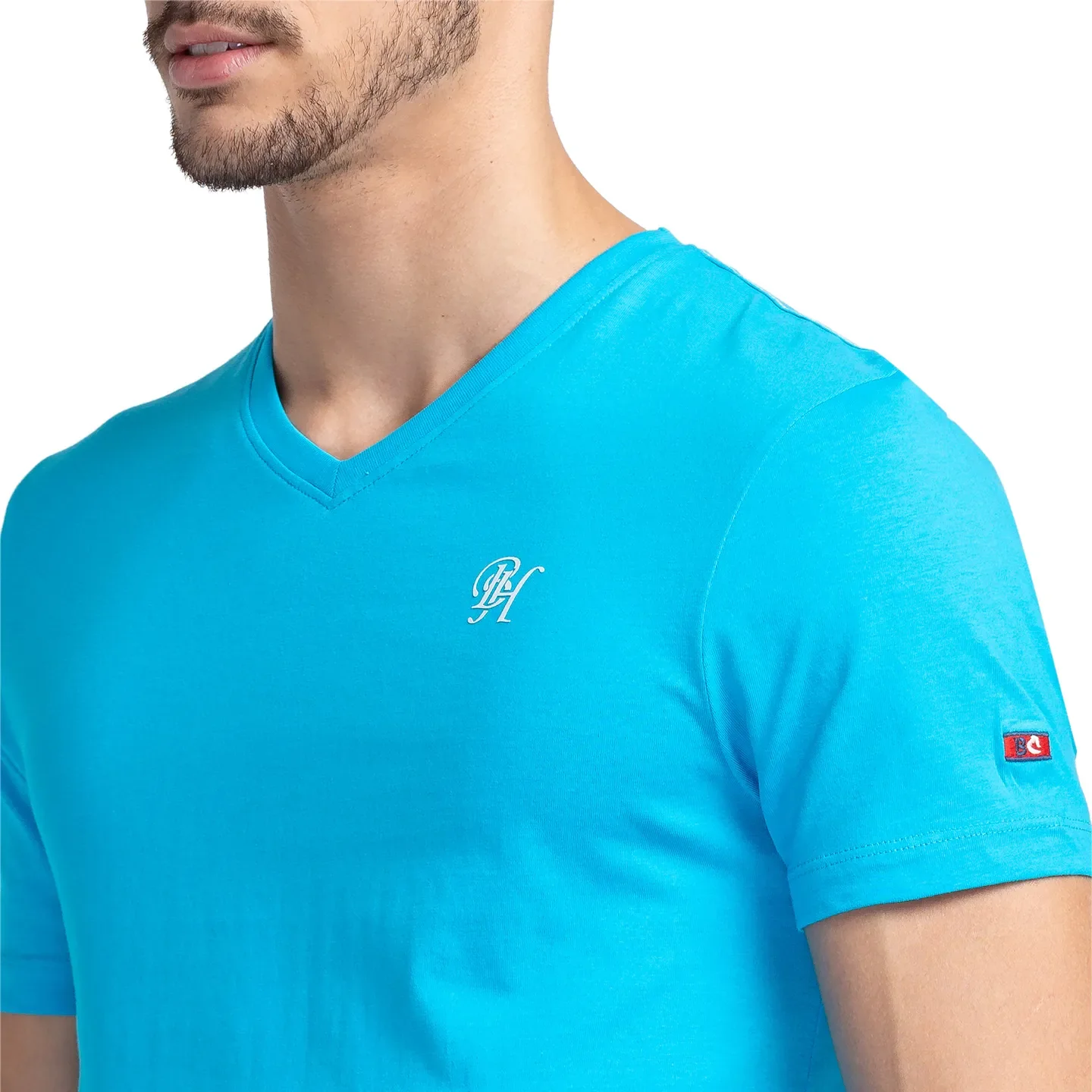 Blue Regular Fit Men's Short Sleeves T-Shirt by Being Human Clothing - Image 5