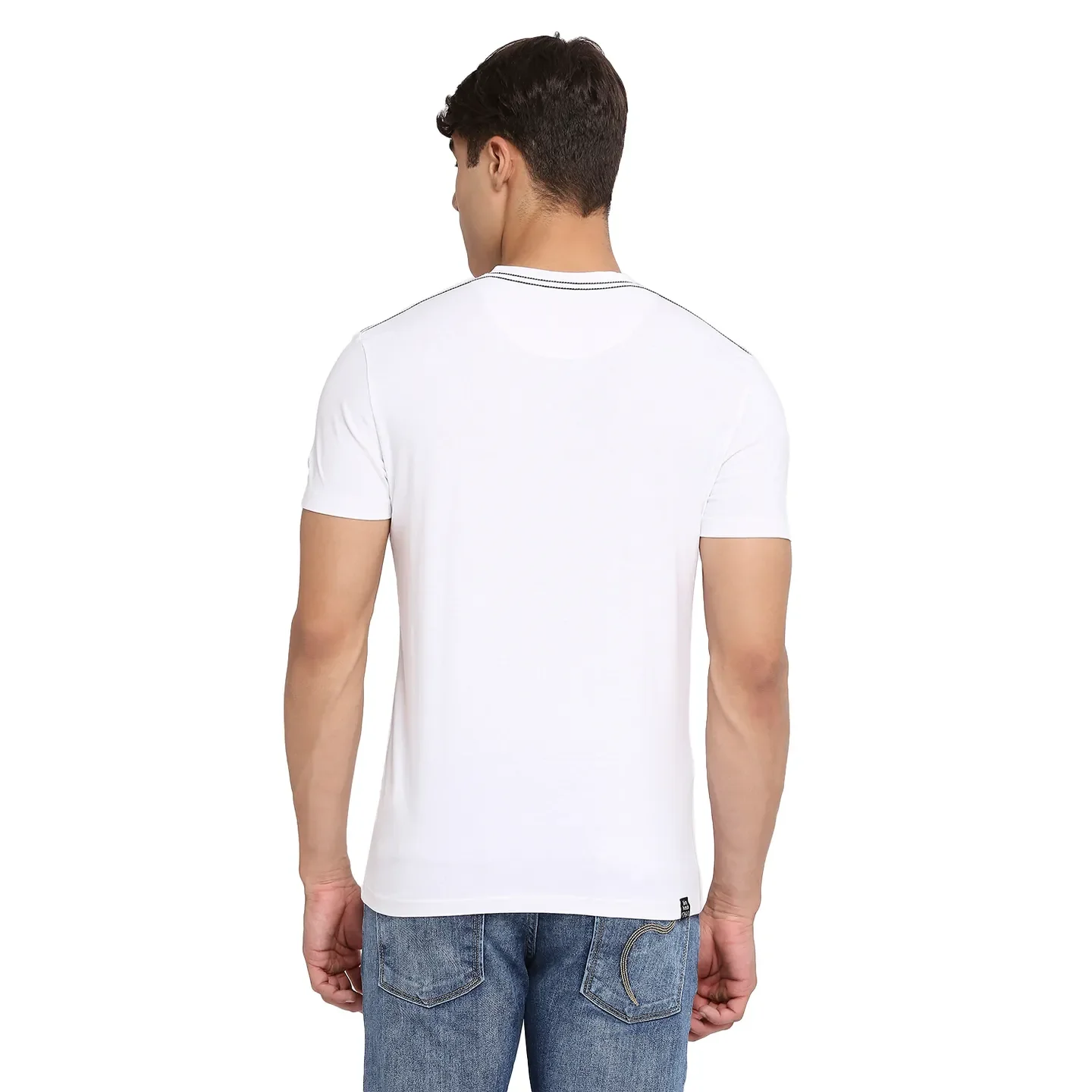 White Regular Fit Men's Short Sleeves T-Shirt by Being Human Clothing - Image 10