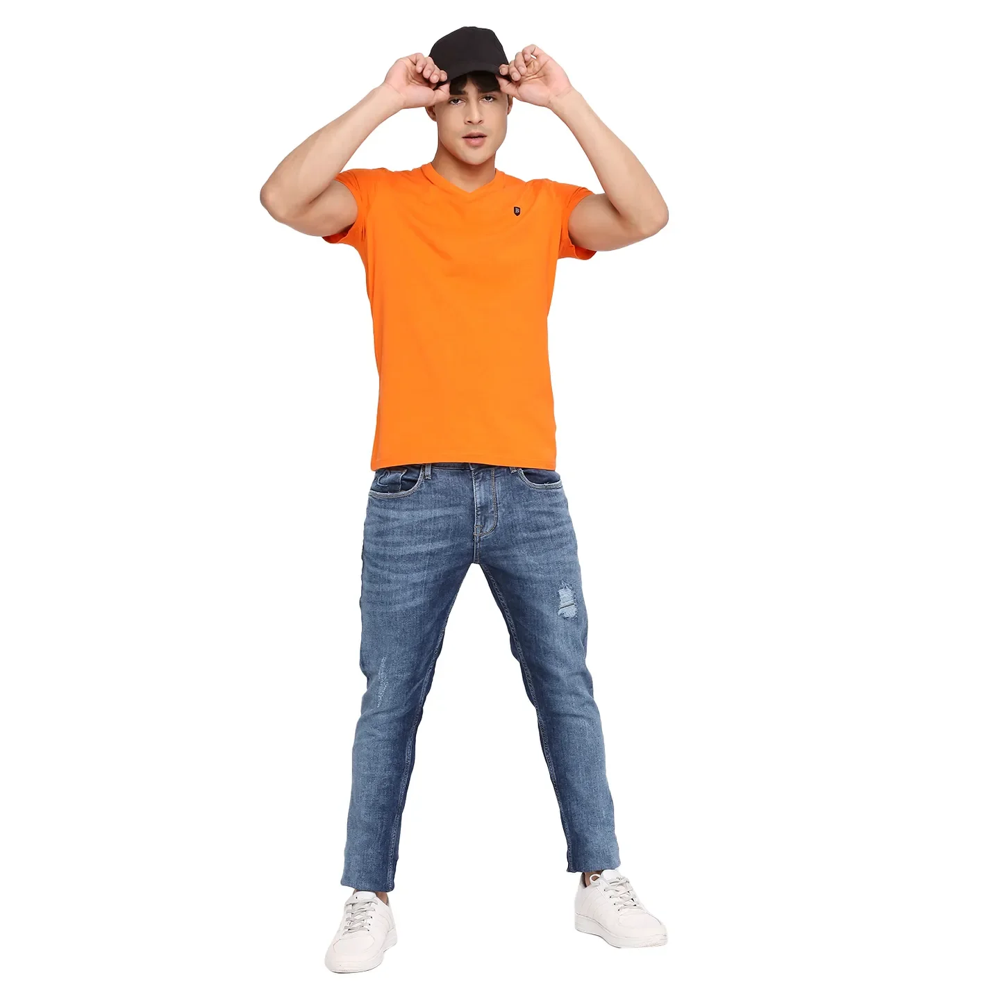 White Regular Fit Men's Short Sleeves T-Shirt by Being Human Clothing - Image 6