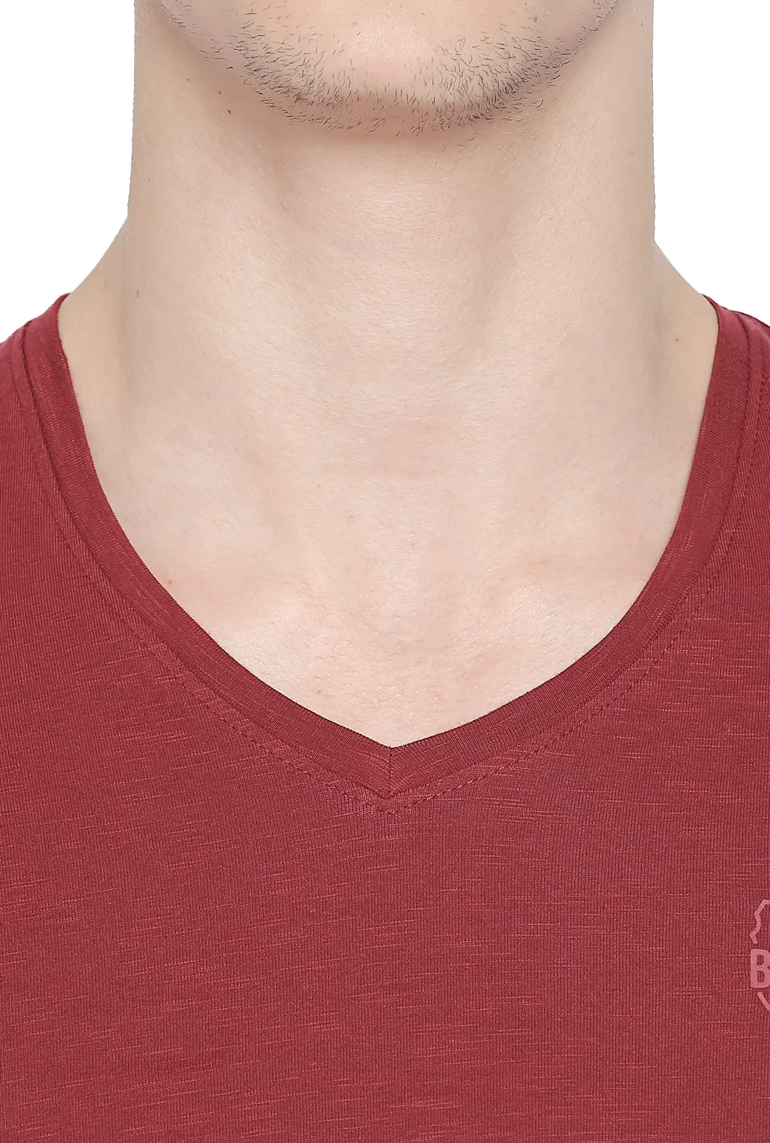 Red Regular Fit Men's Long Sleeves T-Shirt by Being Human Clothing - Image 4