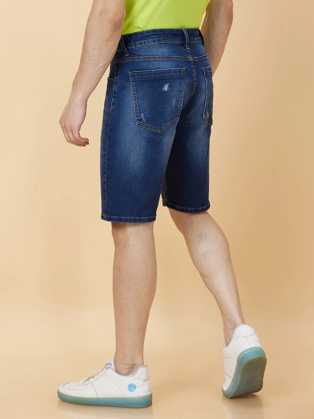 Blue Shorts Fit Men's Shorts by Being Human Clothing - Image 4
