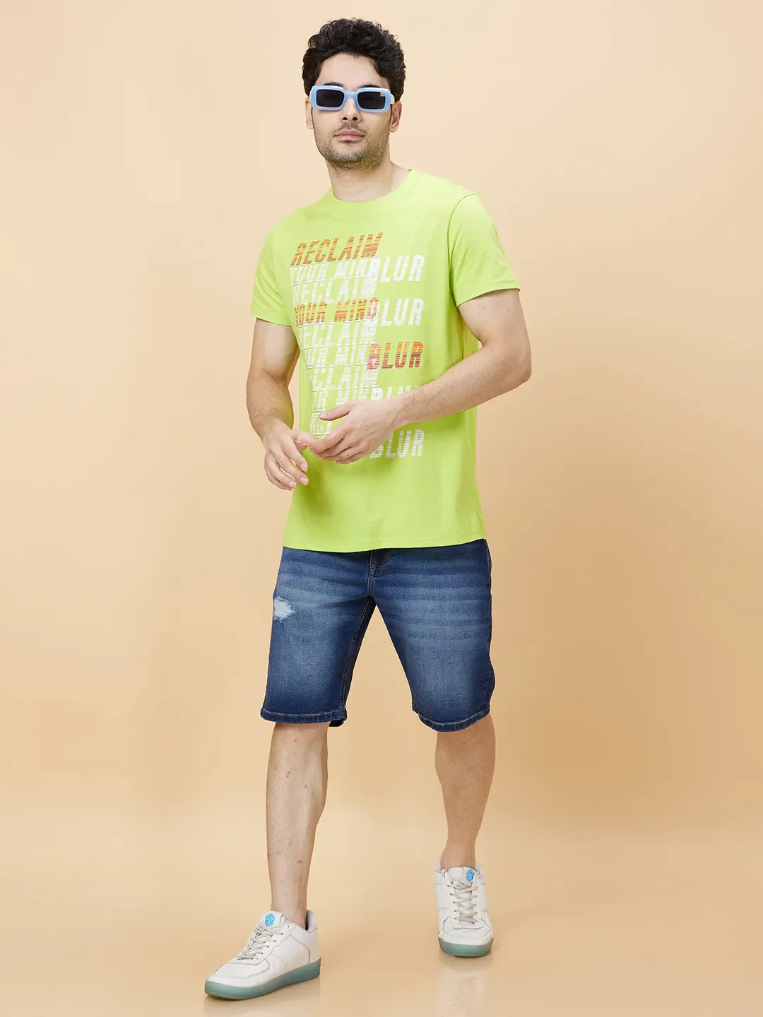 Blue Shorts Fit Men's Shorts by Being Human Clothing - Image 6