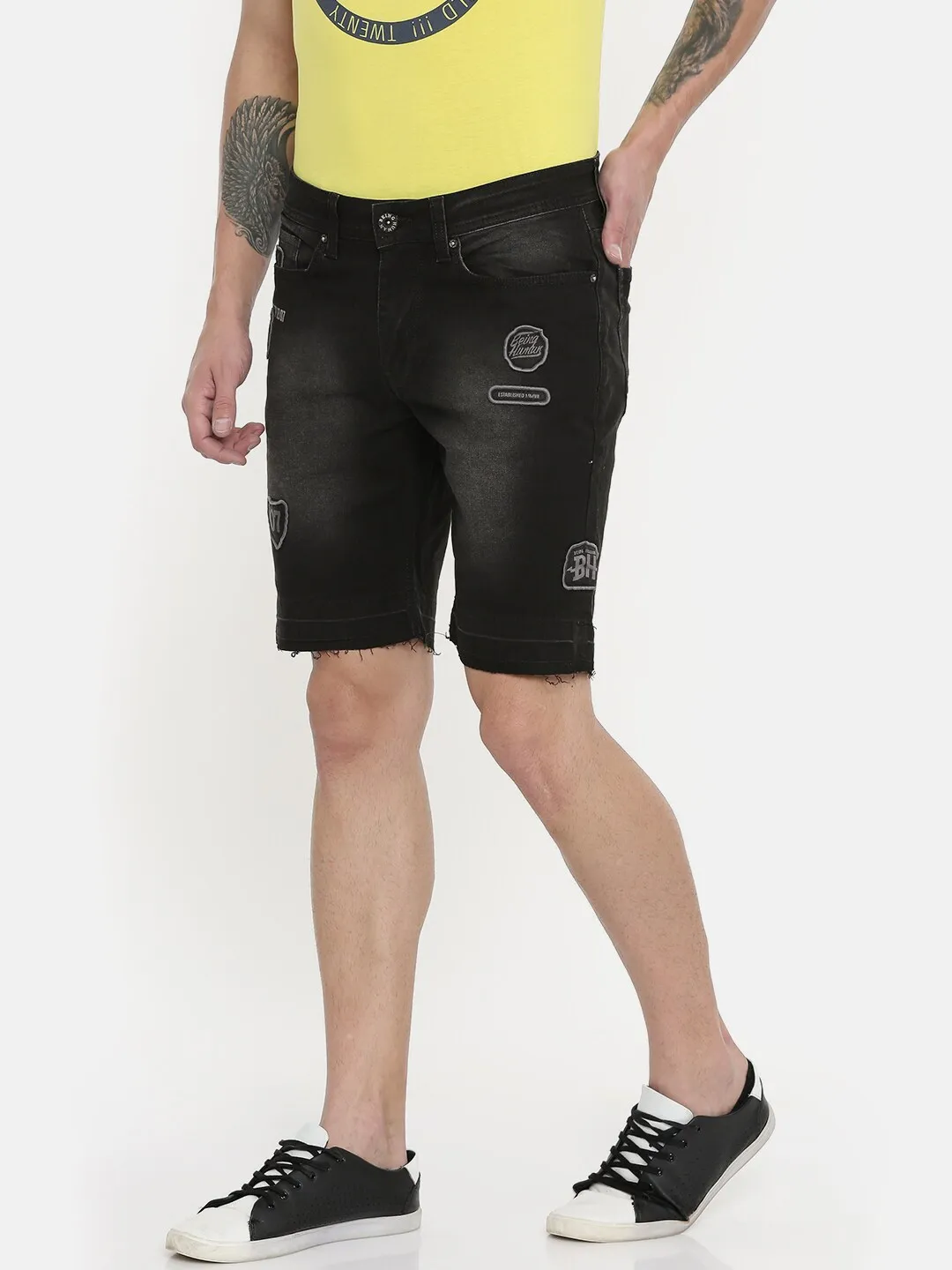 Black Shorts Fit Men's Shorts by Being Human Clothing - Image 2