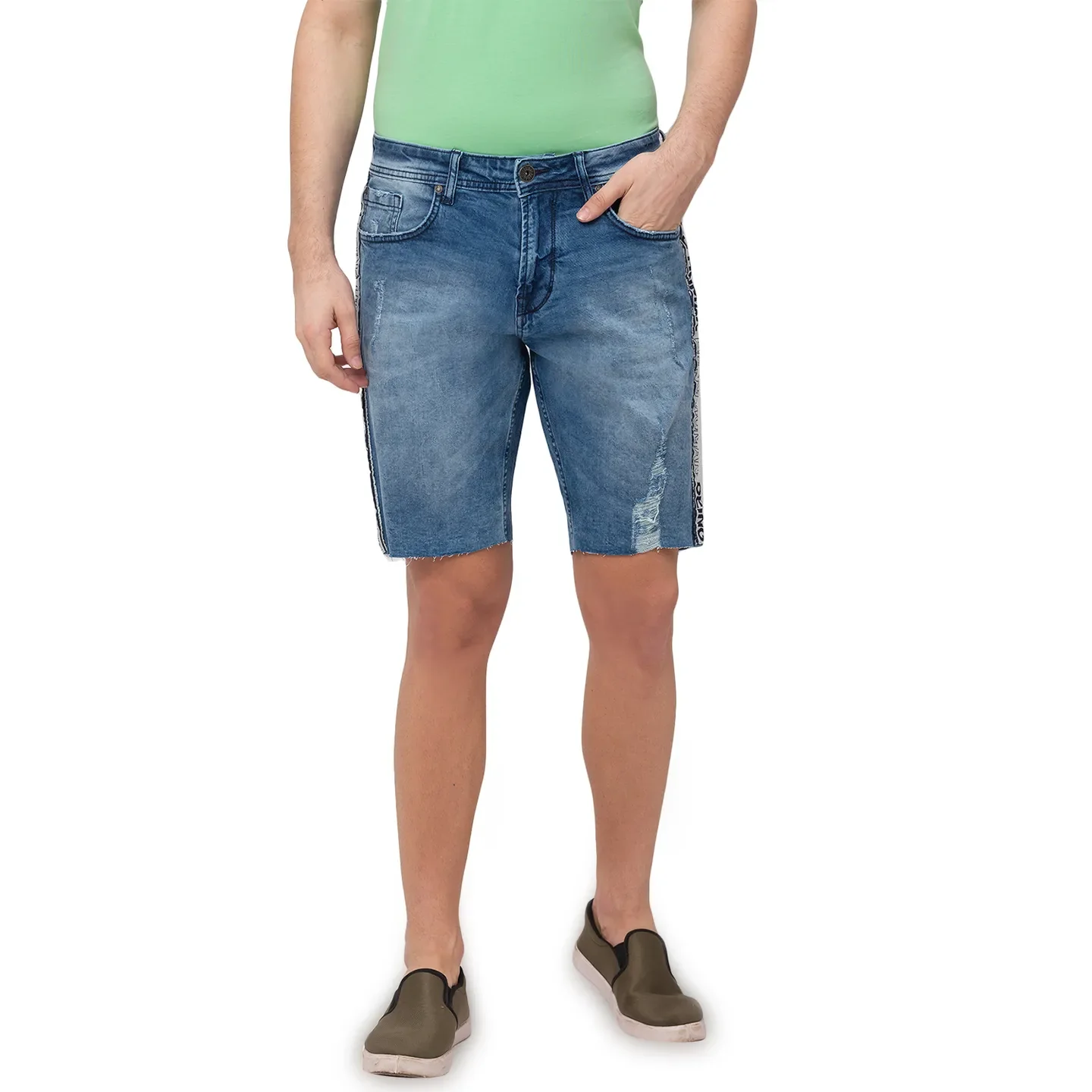 Blue Shorts Fit Men's Shorts by Being Human Clothing