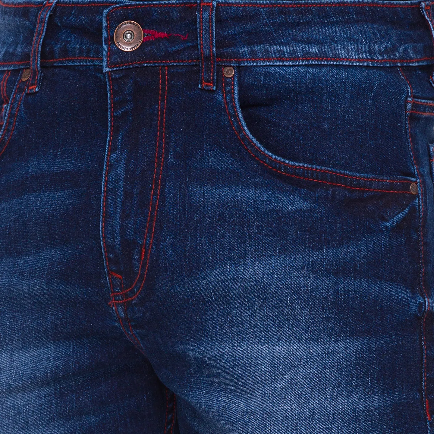 Blue Shorts Fit Men's Shorts by Being Human Clothing - Image 2