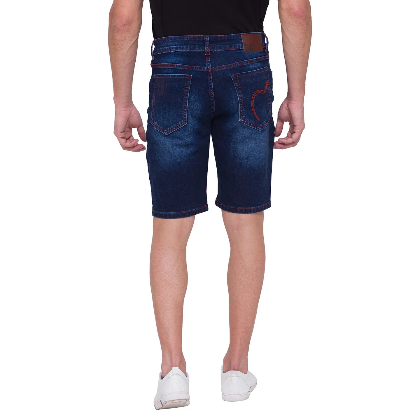 Blue Shorts Fit Men's Shorts by Being Human Clothing - Image 4
