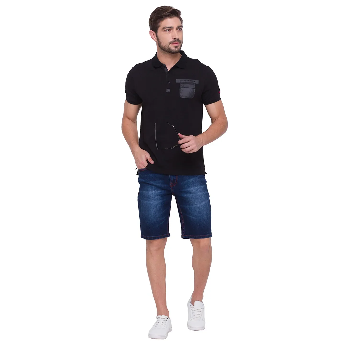 Blue Shorts Fit Men's Shorts by Being Human Clothing - Image 5