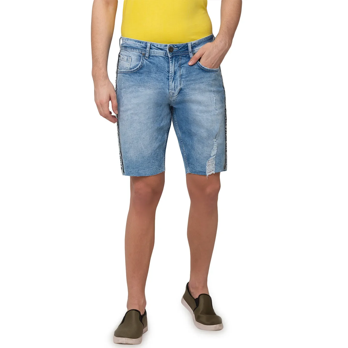 Blue Shorts Fit Men's Shorts by Being Human Clothing