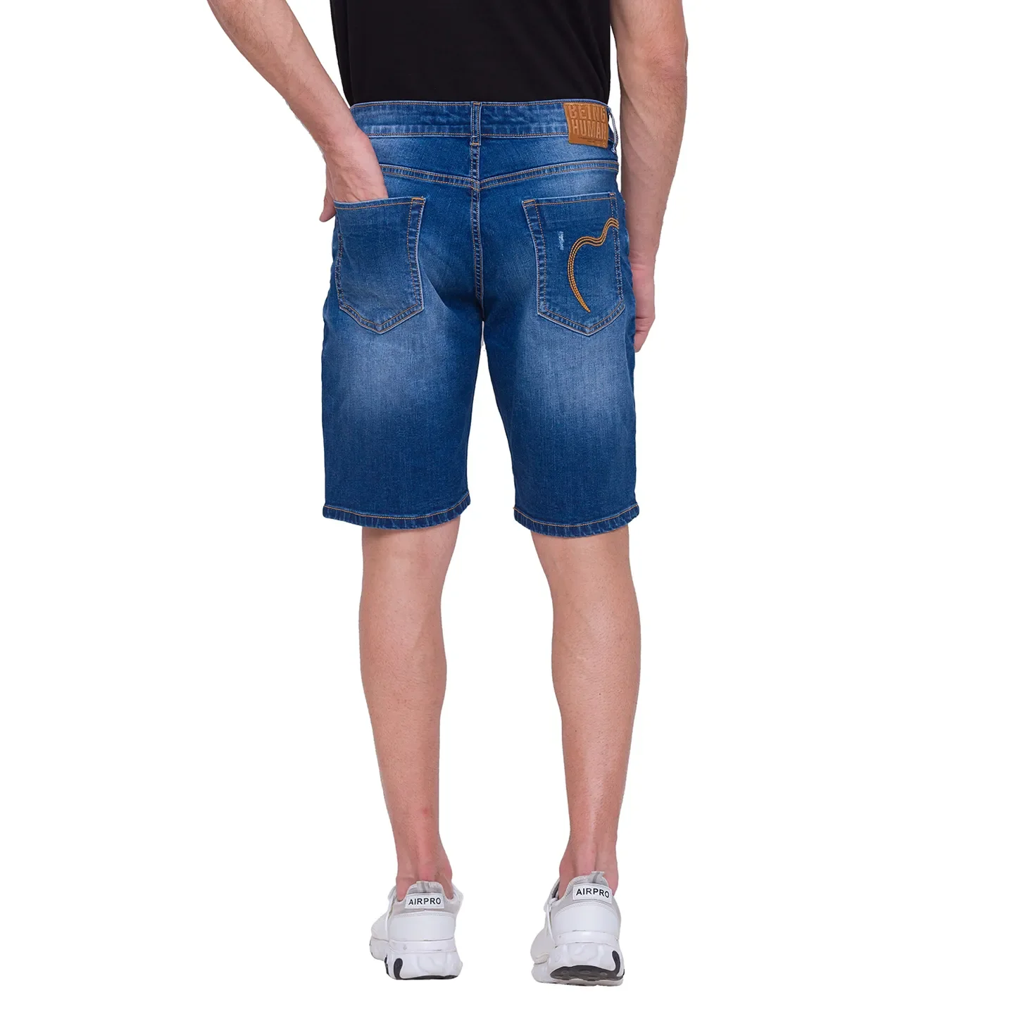 Blue Shorts Fit Men's Shorts by Being Human Clothing