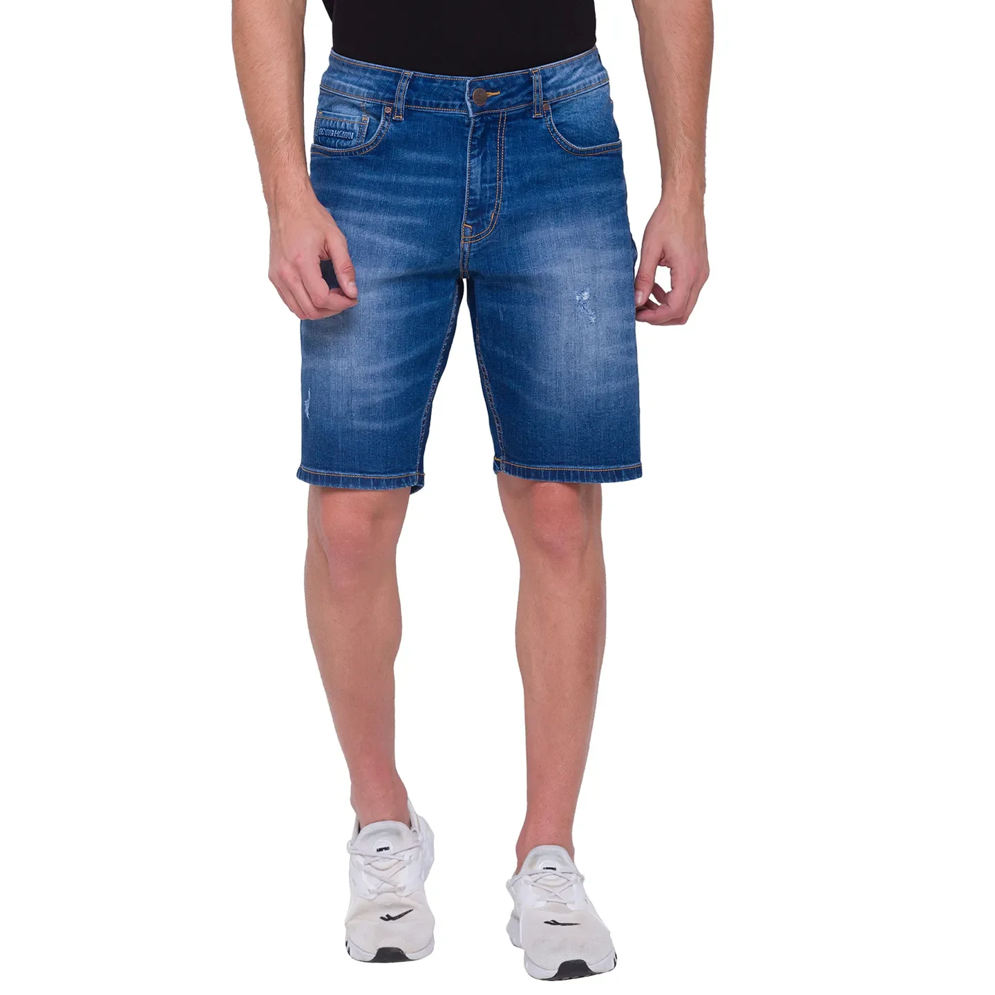 Blue Shorts Fit Men's Shorts by Being Human Clothing - Image 4