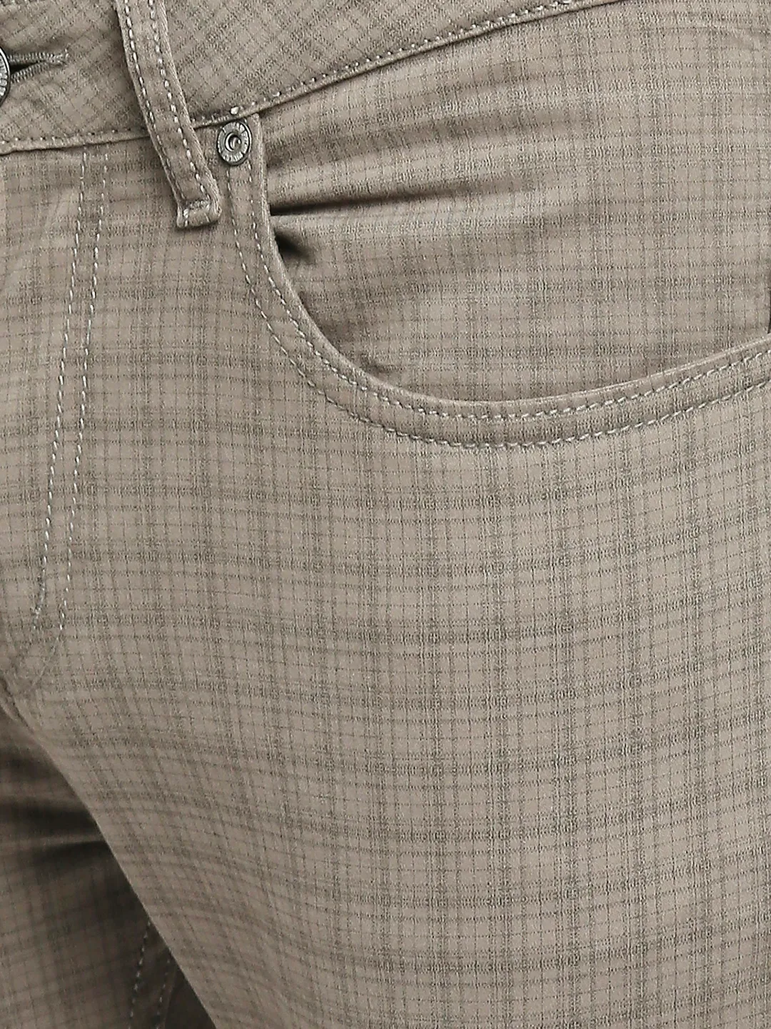 Grey Skinny Cropped Fit Men's Chinos by Being Human Clothing - Image 5