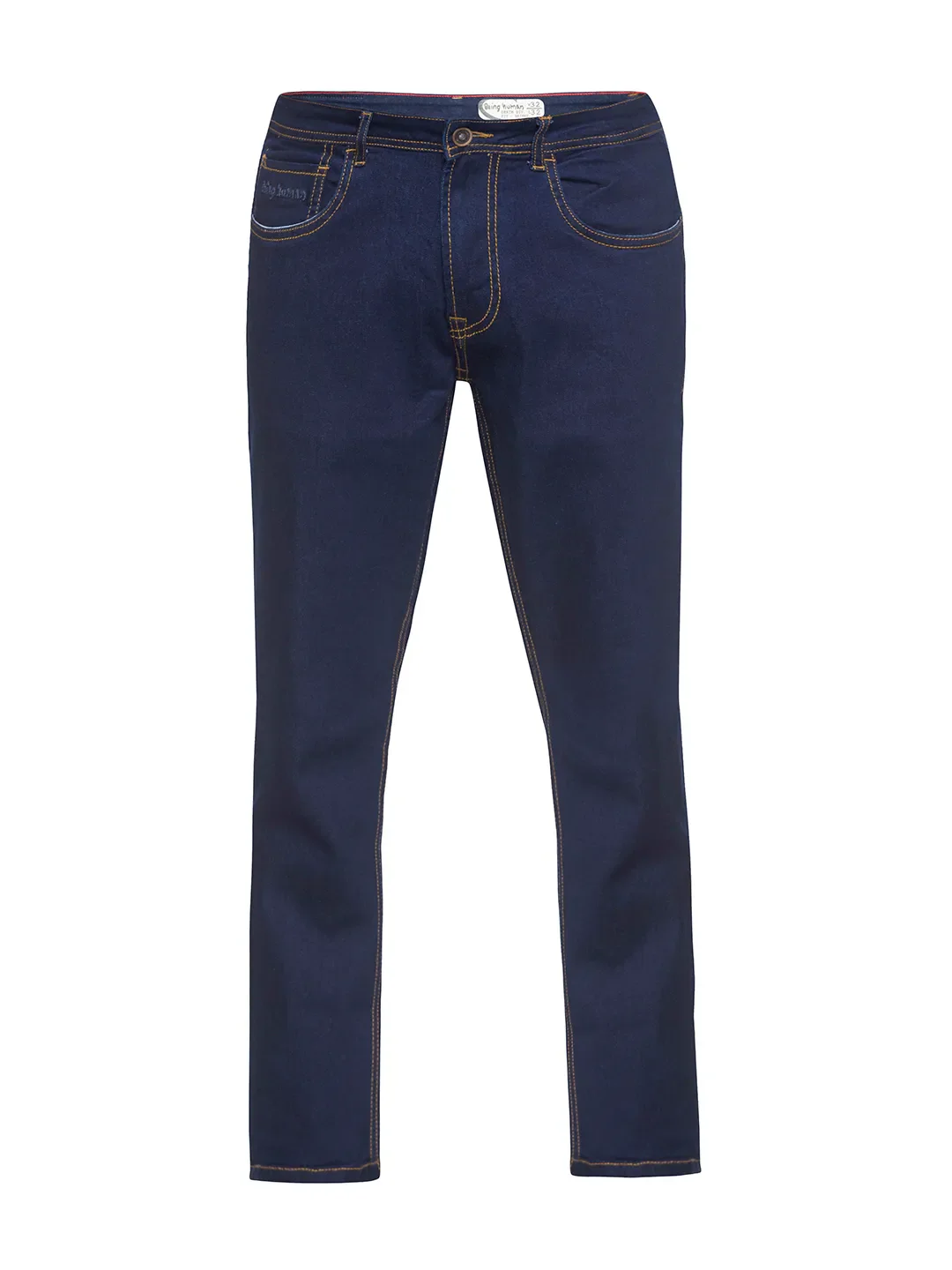Black Skinny Cropped Fit Men's Denims by Being Human Clothing - Image 5