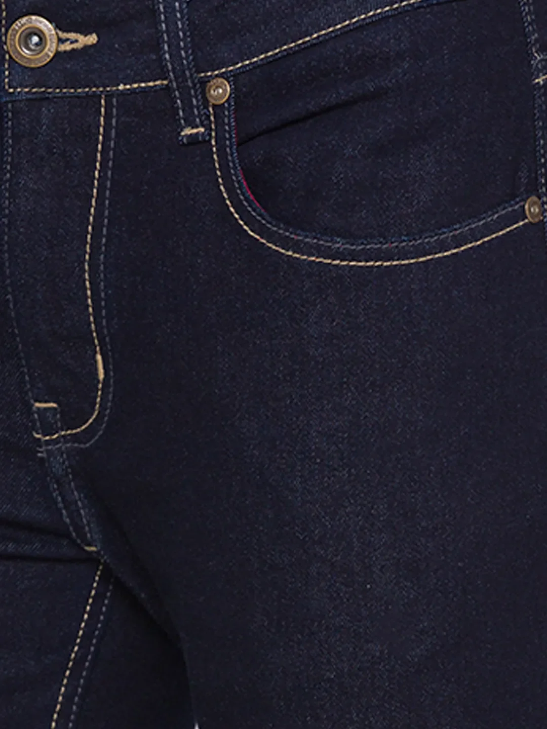 Blue Skinny Cropped Fit Men's Denims by Being Human Clothing - Image 4