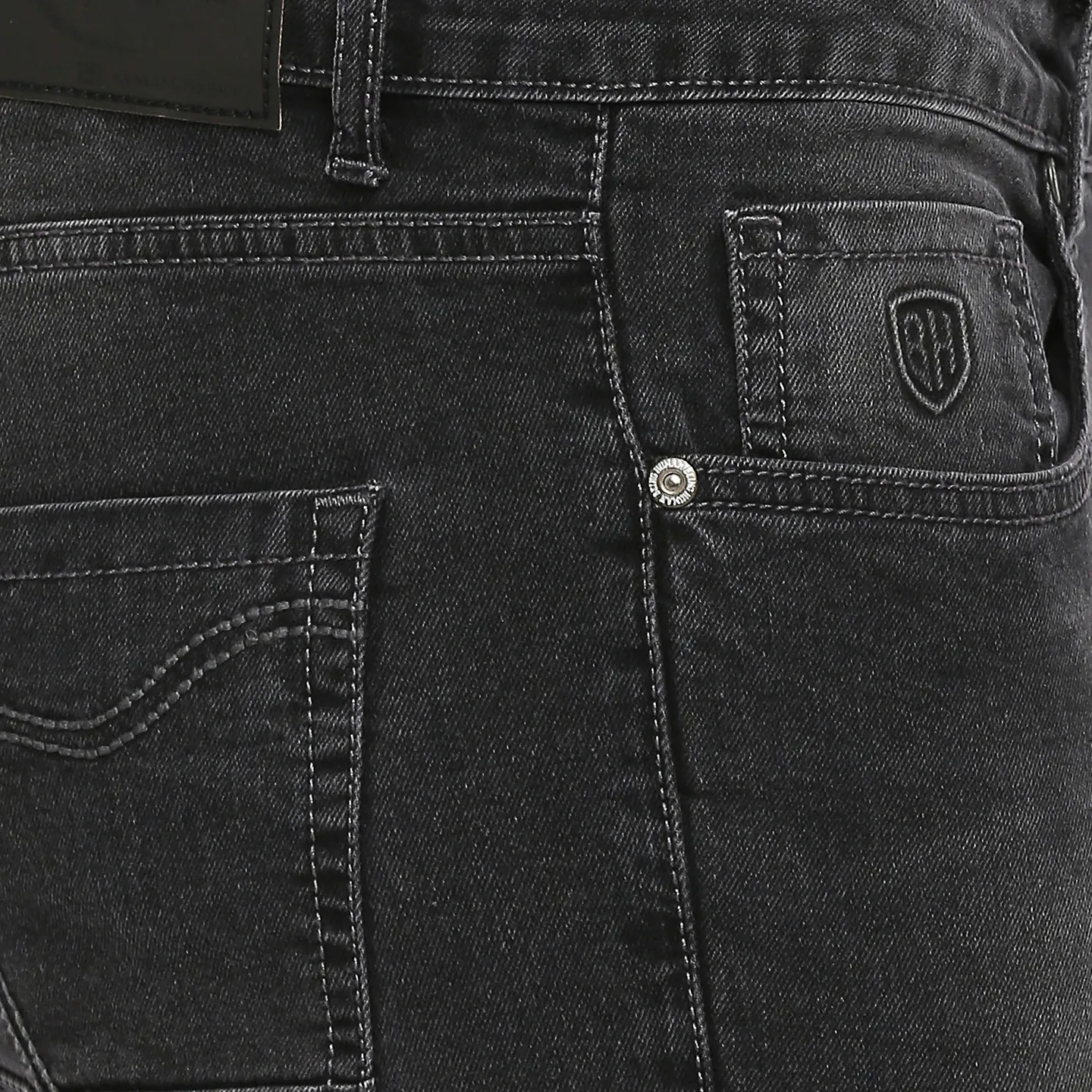 Grey Skinny Cropped Fit Men's Denims by Being Human Clothing - Image 4