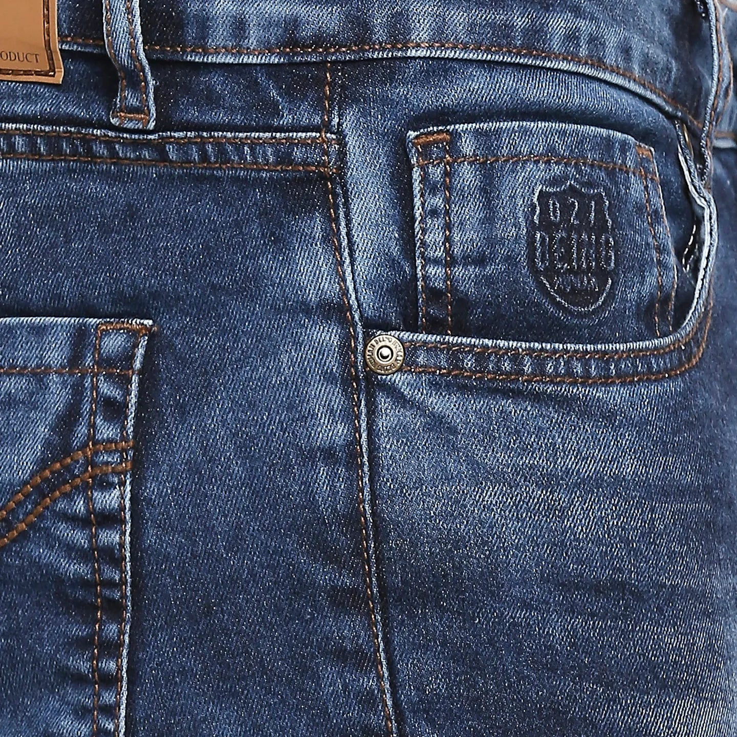 Blue Skinny Cropped Fit Men's Denims by Being Human Clothing - Image 4