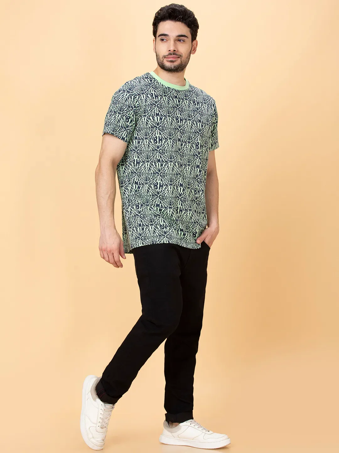 Black Skinny Fit Men's Denims by Being Human Clothing - Image 2