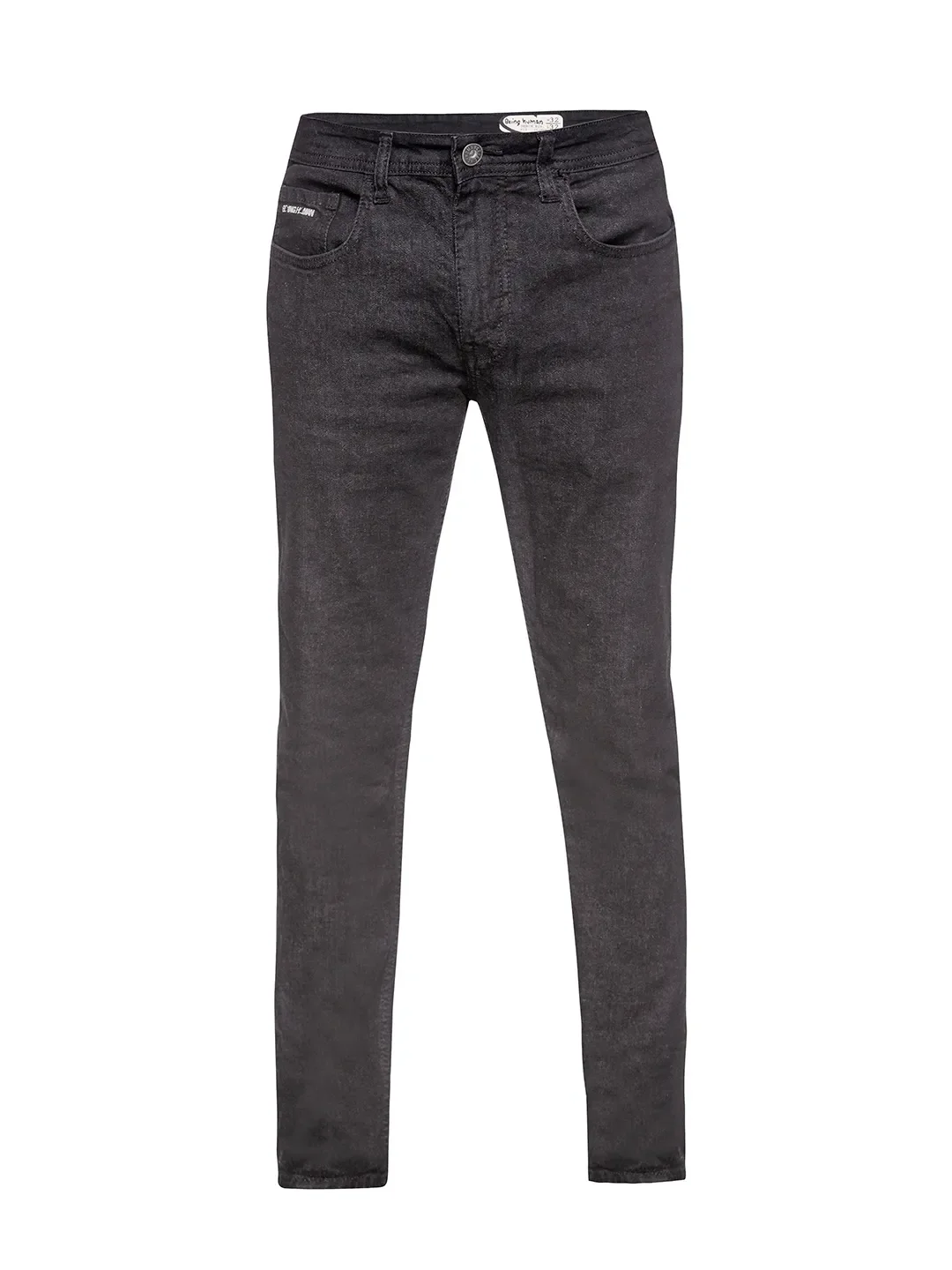 Black Skinny Straight Fit Men's Denims by Being Human Clothing - Image 5
