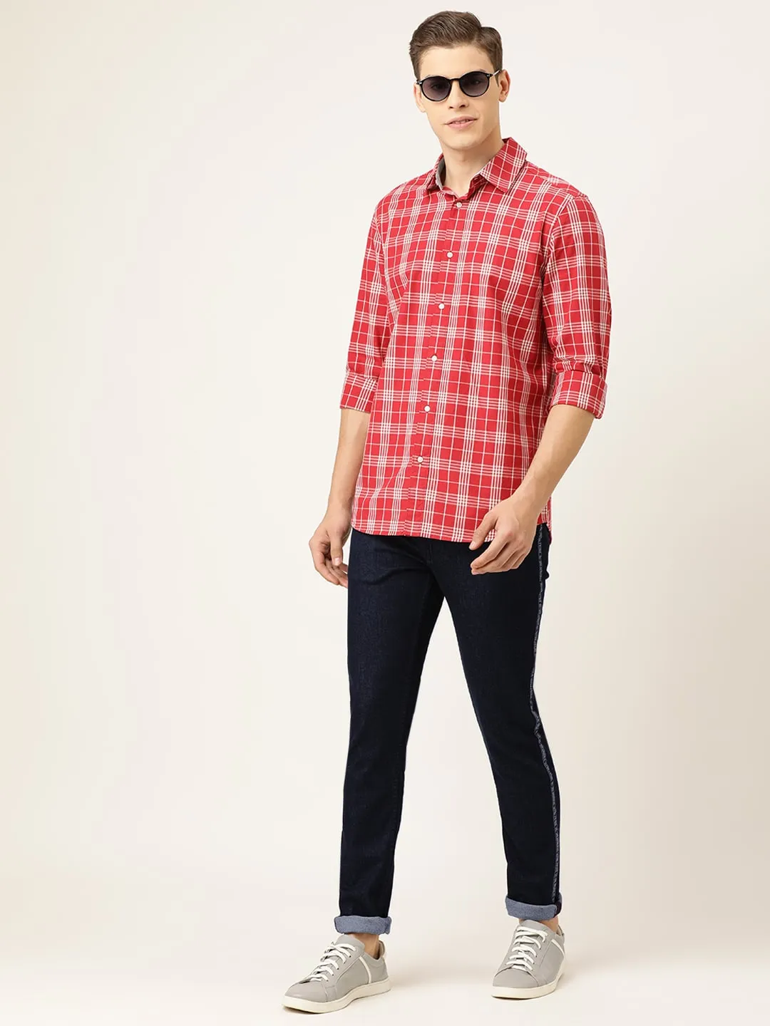 Blue Skinny Straight Fit Men's Denims by Being Human Clothing - Image 5