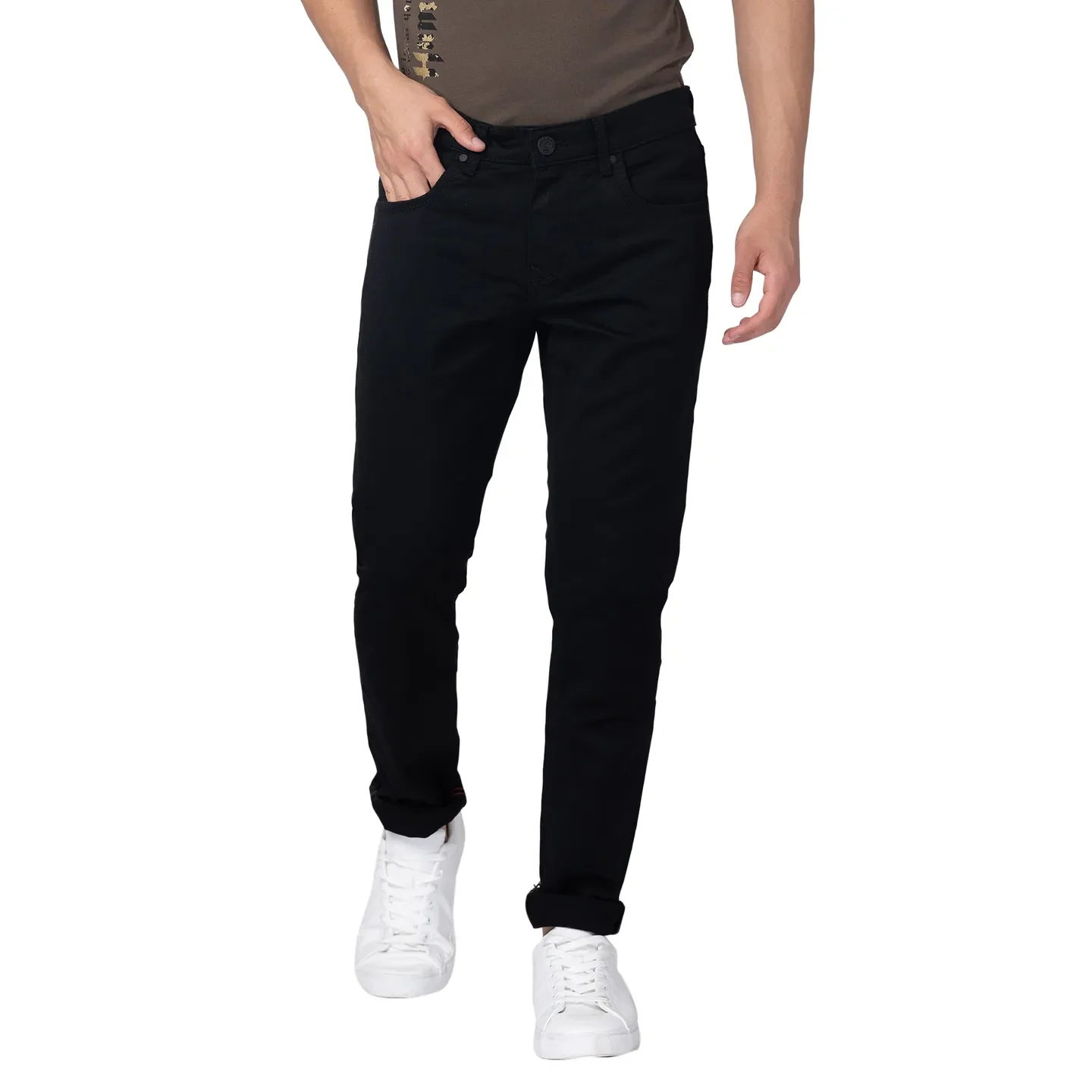 Blue Skinny Straight Fit Men's Denims by Being Human Clothing