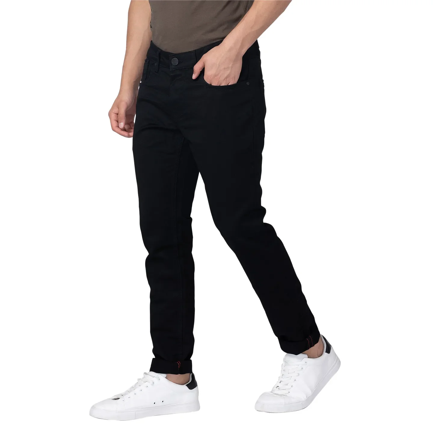 Blue Skinny Straight Fit Men's Denims by Being Human Clothing - Image 2