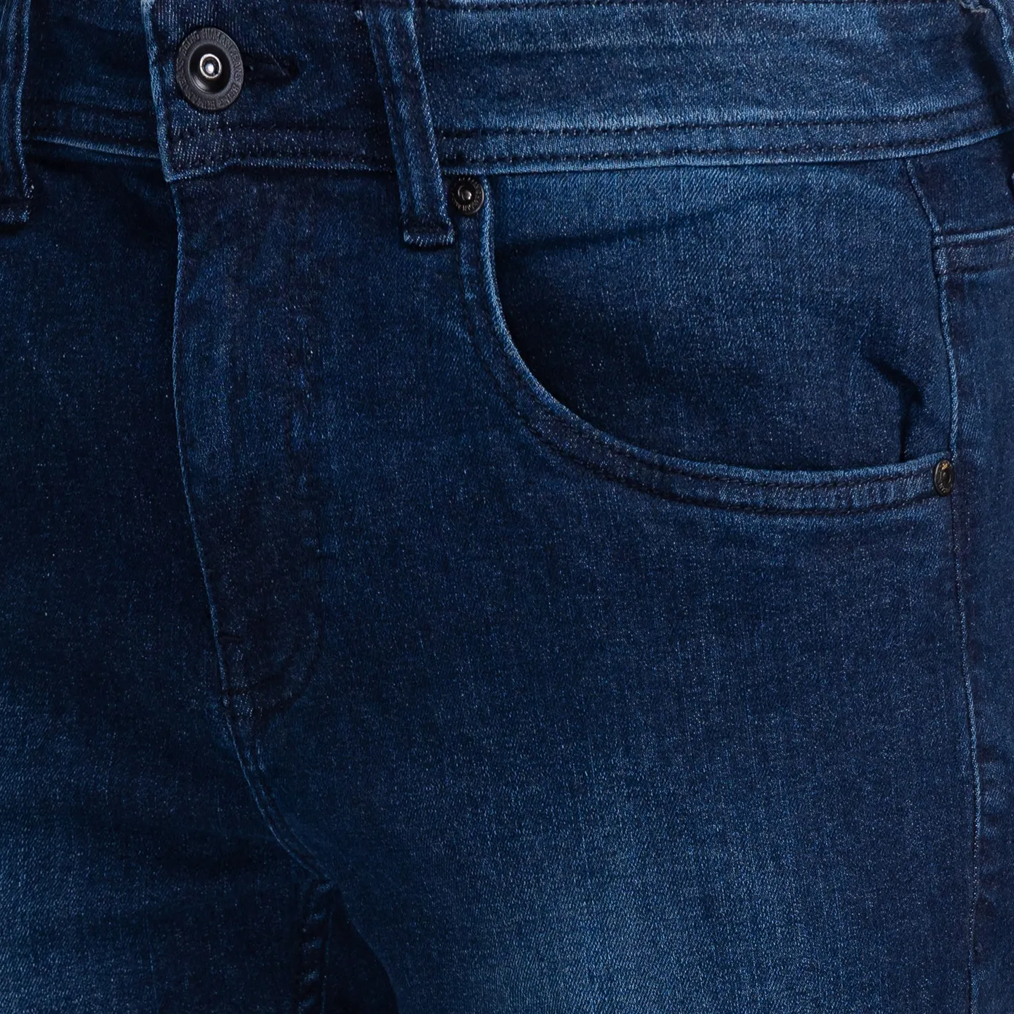 Blue Skinny Straight Fit Men's Denims by Being Human Clothing - Image 4