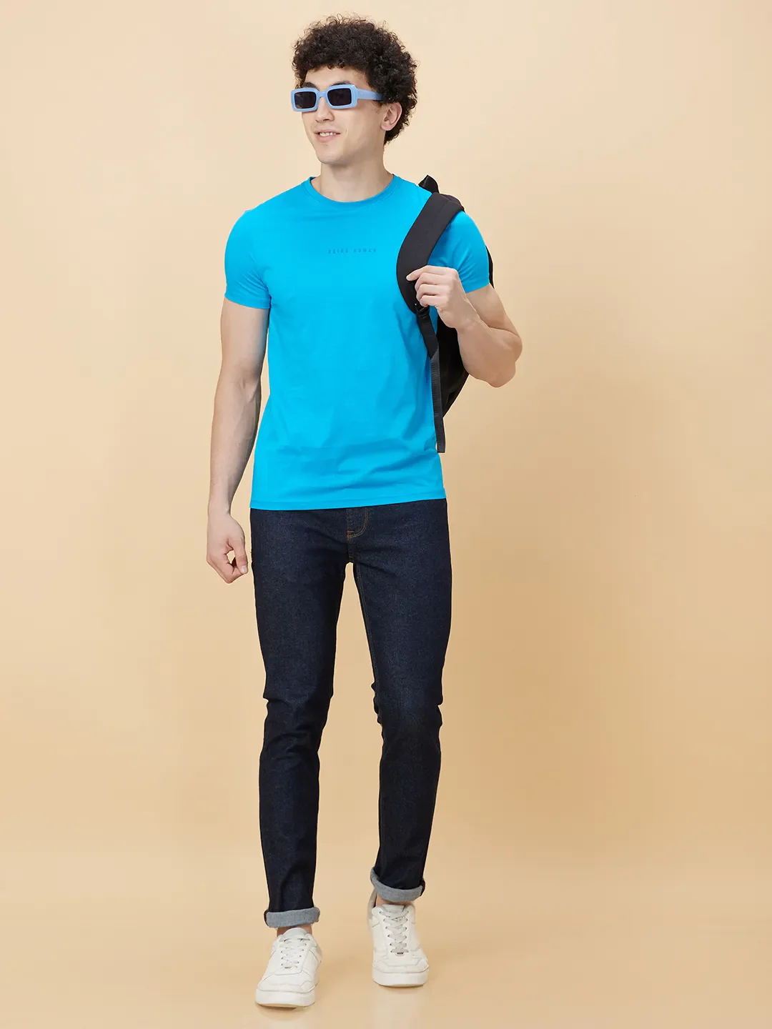 Blue Skinny Fit Men's Denims by Being Human Clothing - Image 6