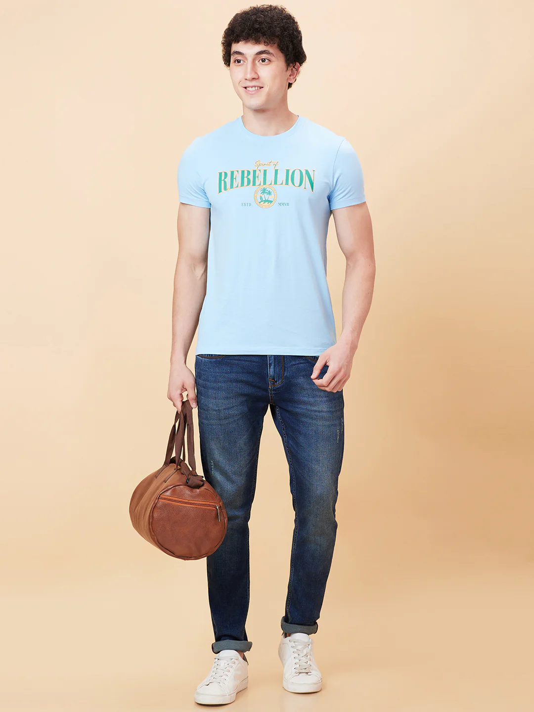 Dark Blue Skinny Fit Denims For Men By Being Human Clothing - Image 6