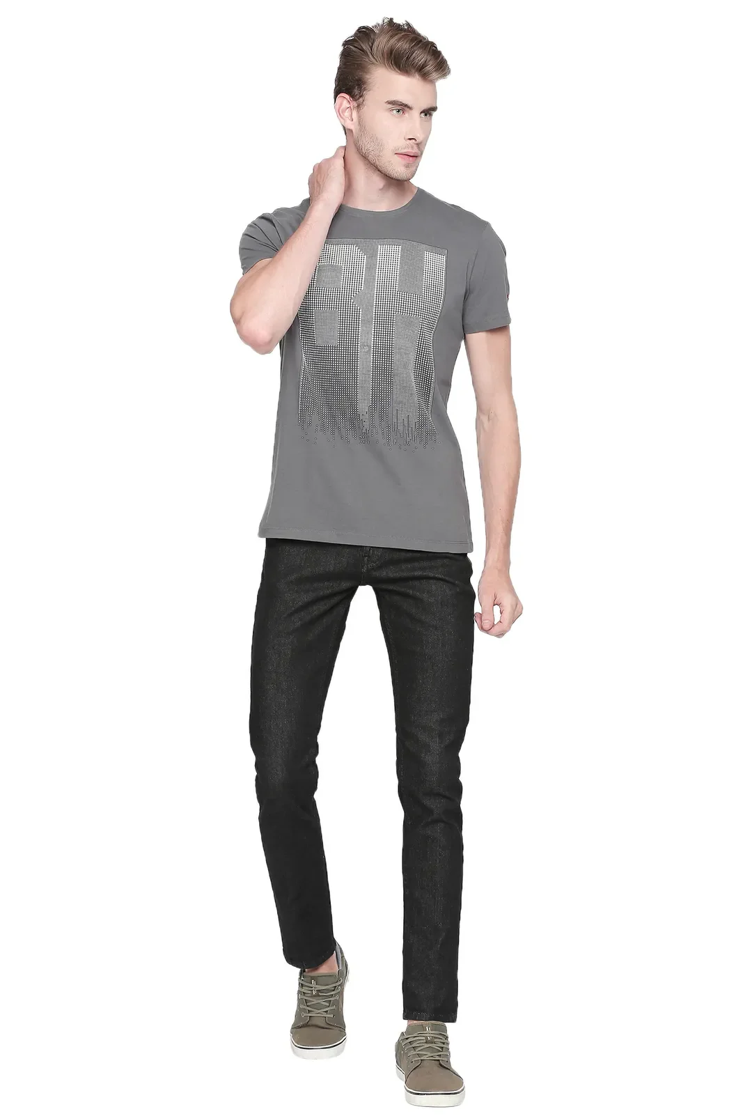 Blue Skinny Straight Fit Men's Denims by Being Human Clothing - Image 5