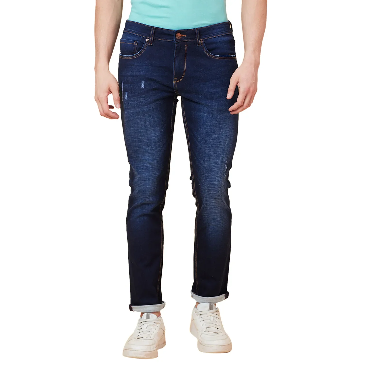 Grey Skinny Fit Men's Denims by Being Human Clothing - Image 3