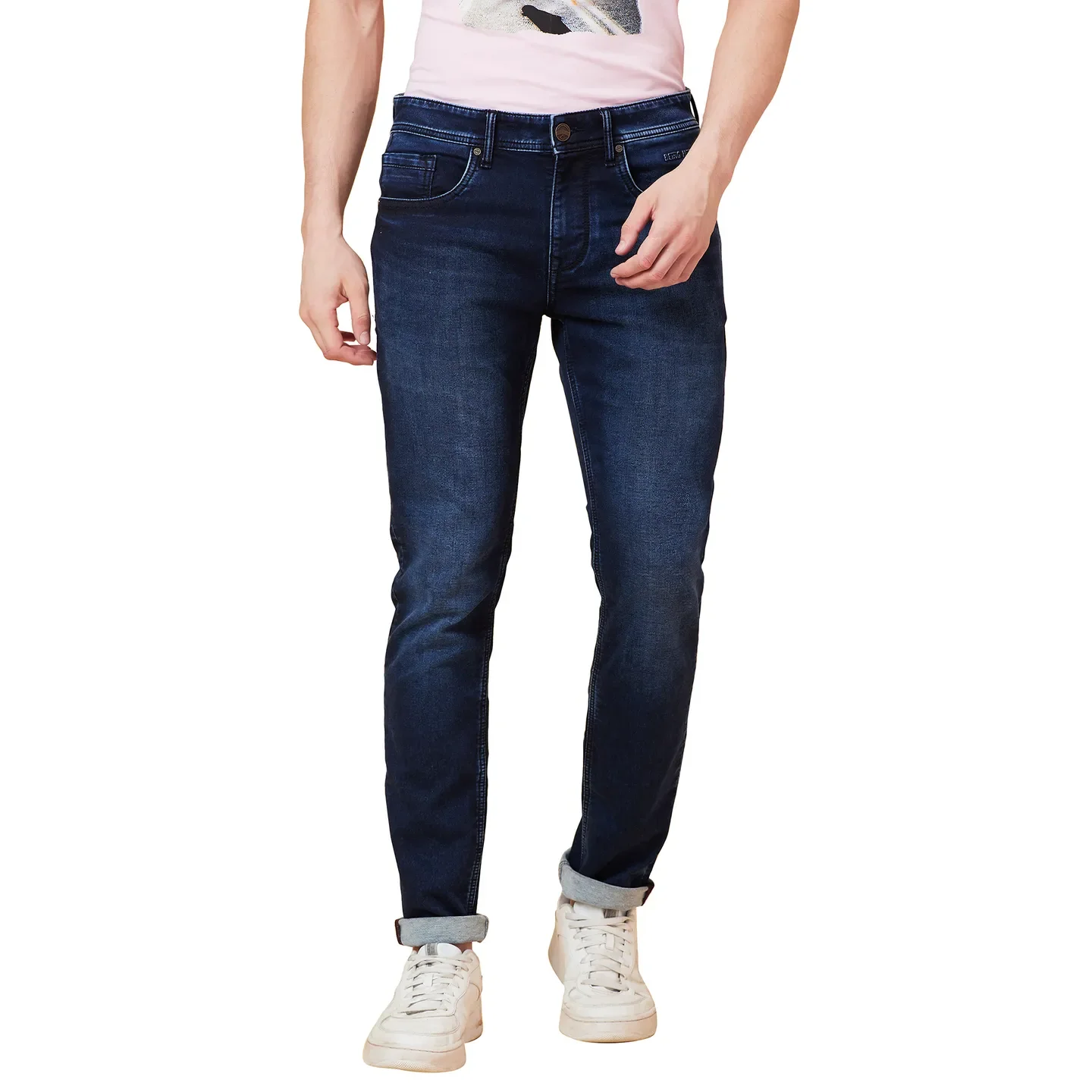 Grey Skinny Fit Men's Denims by Being Human Clothing - Image 4