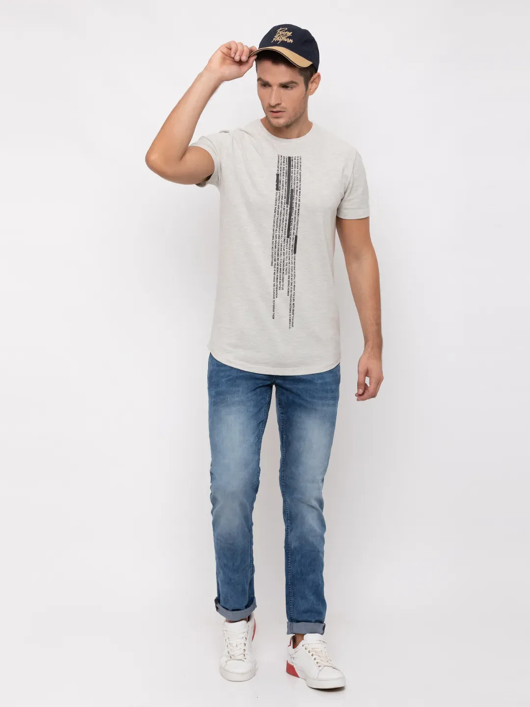 Blue Skinny Straight Fit Men's Denims by Being Human Clothing - Image 5
