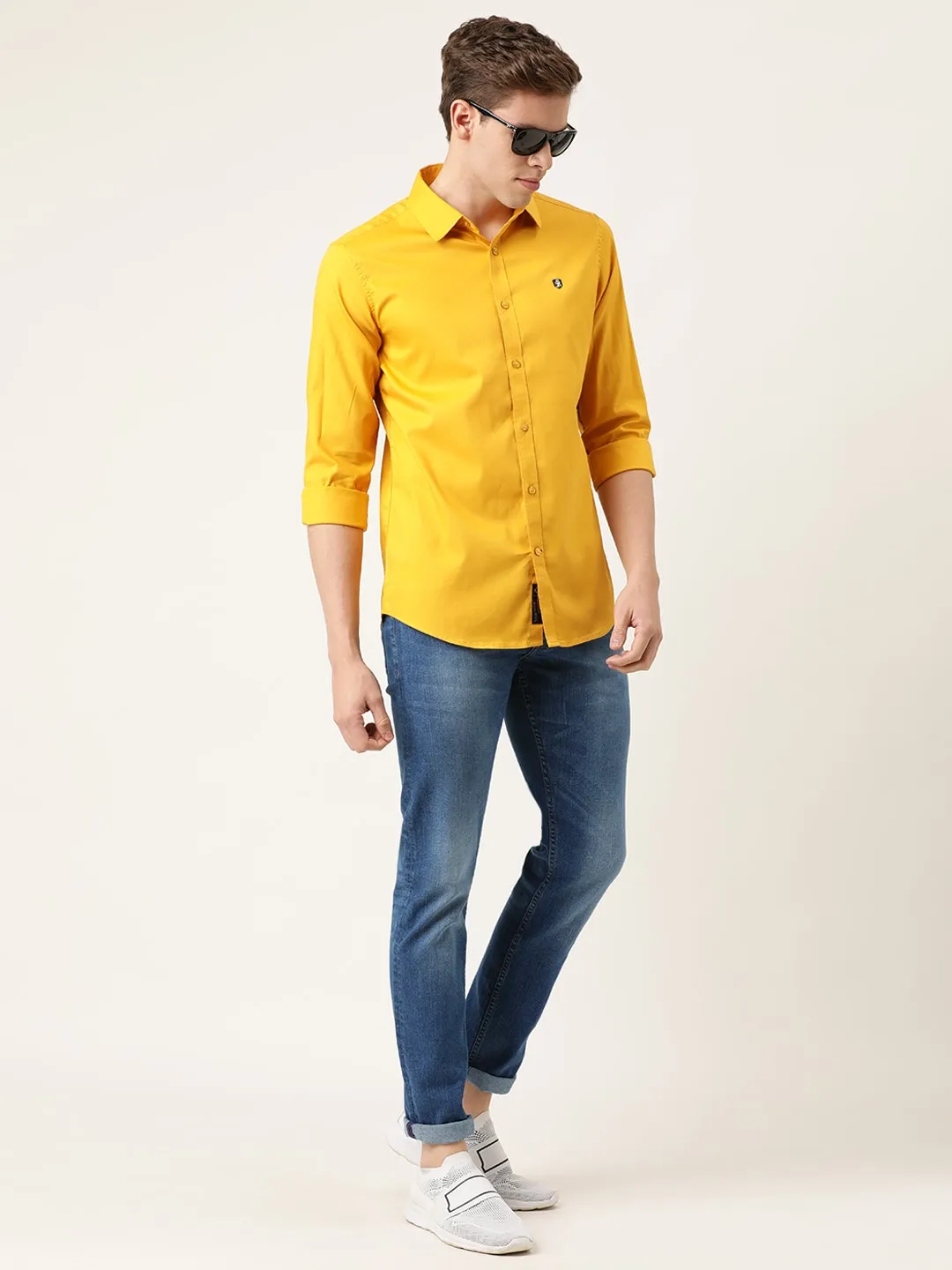 Blue Skinny Straight Fit Men's Denims by Being Human Clothing - Image 4
