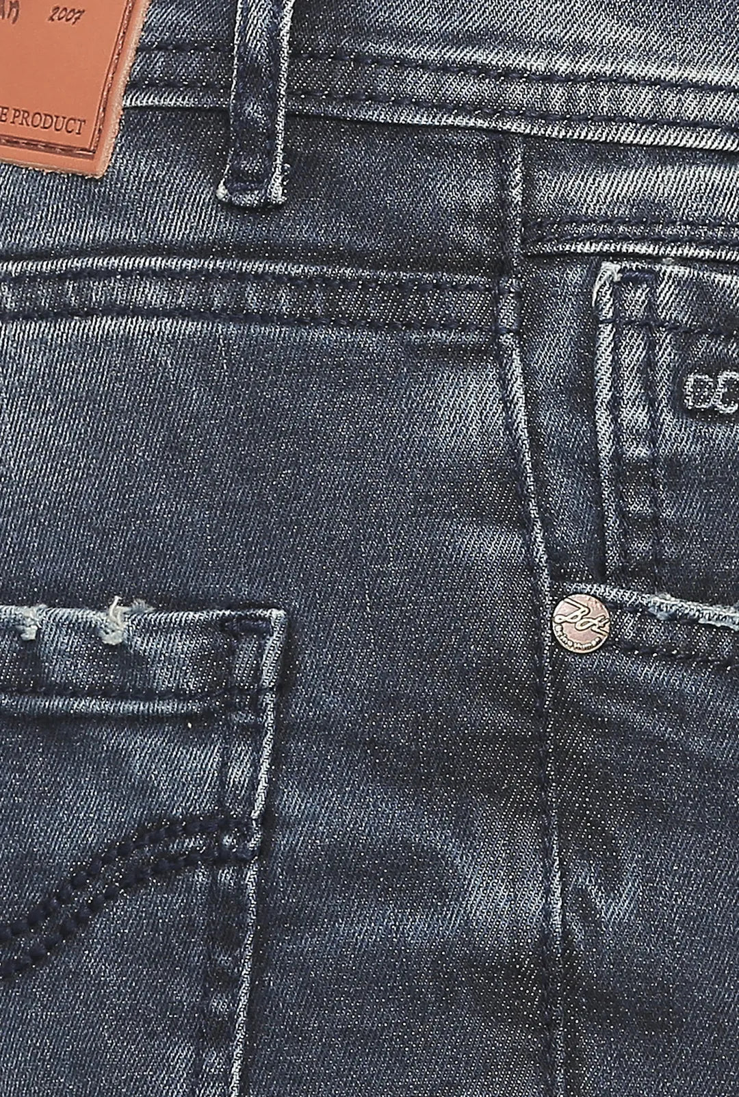 Blue Skinny Straight Fit Men's Denims by Being Human Clothing - Image 6
