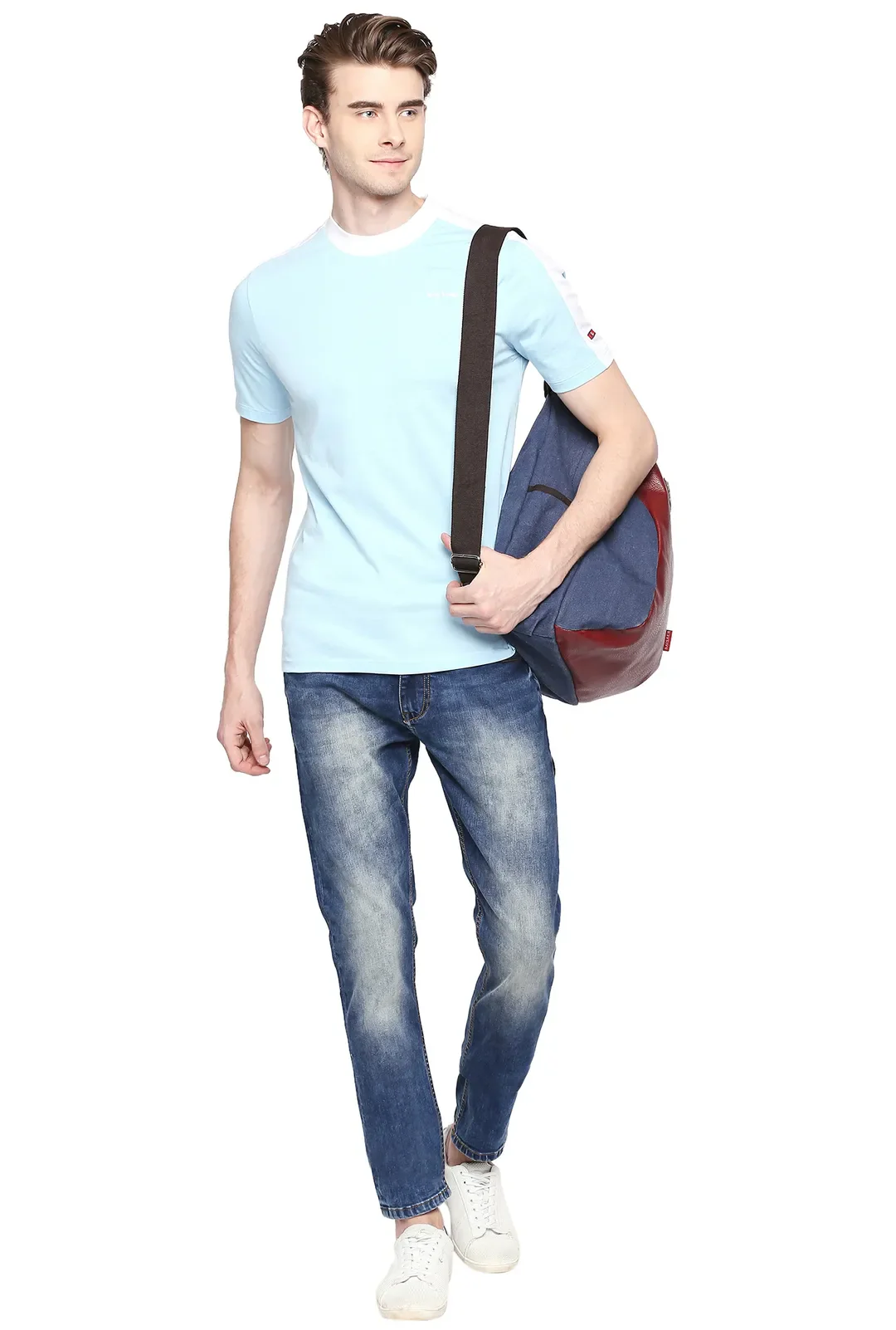 Blue Skinny Straight Fit Men's Denims by Being Human Clothing - Image 5