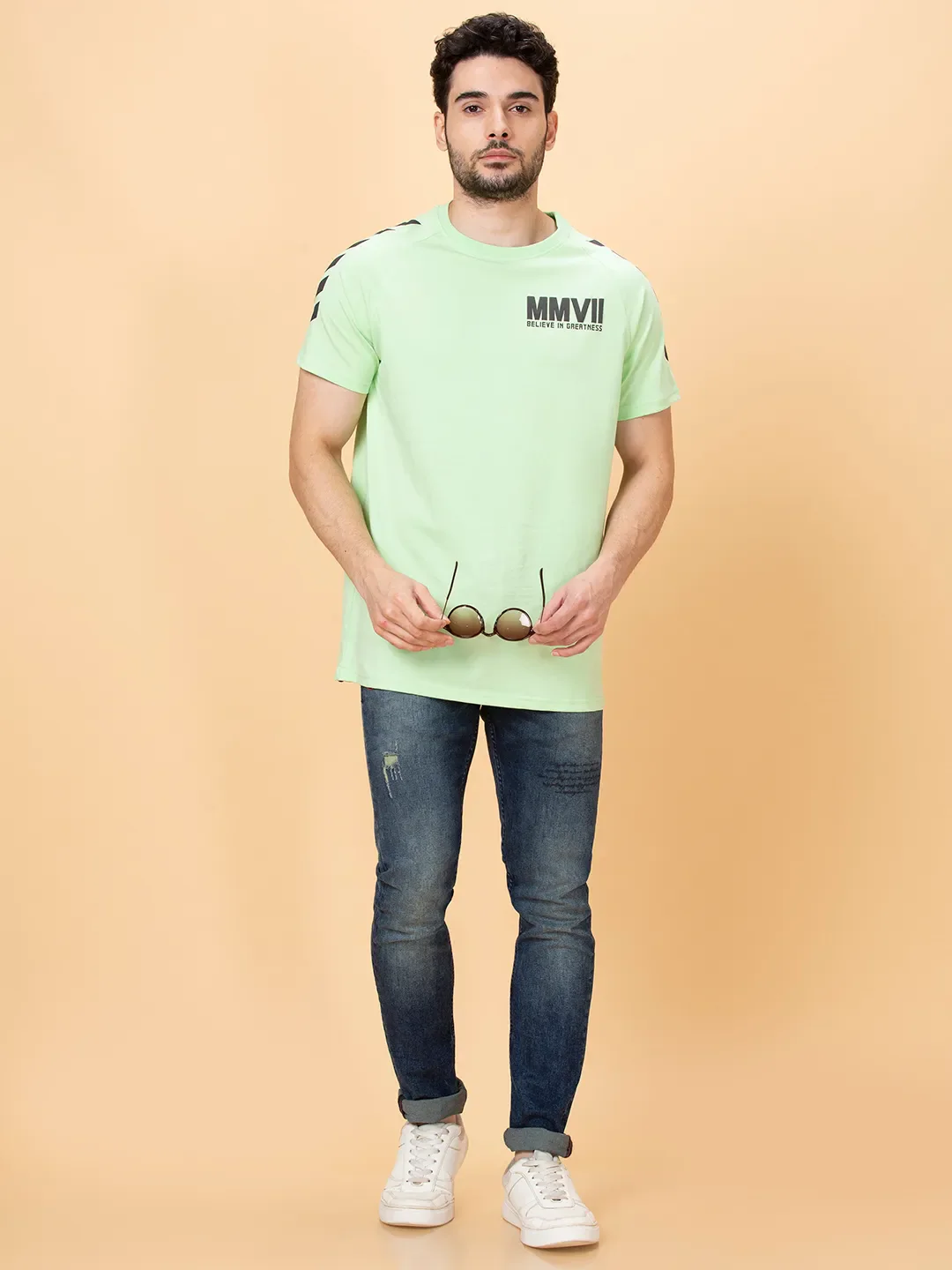 Blue Skinny Fit Denims For Men By Being Human Clothing - Image 6