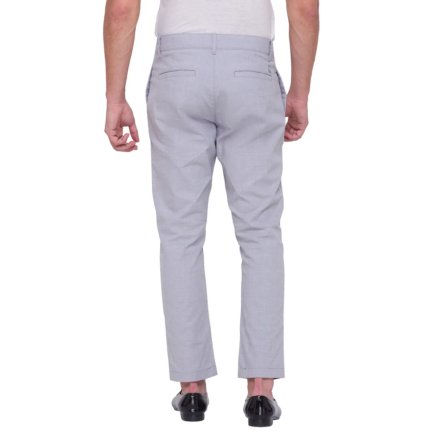 Grey Slim Cropped Fit Men's Chinos by Being Human Clothing - Image 4
