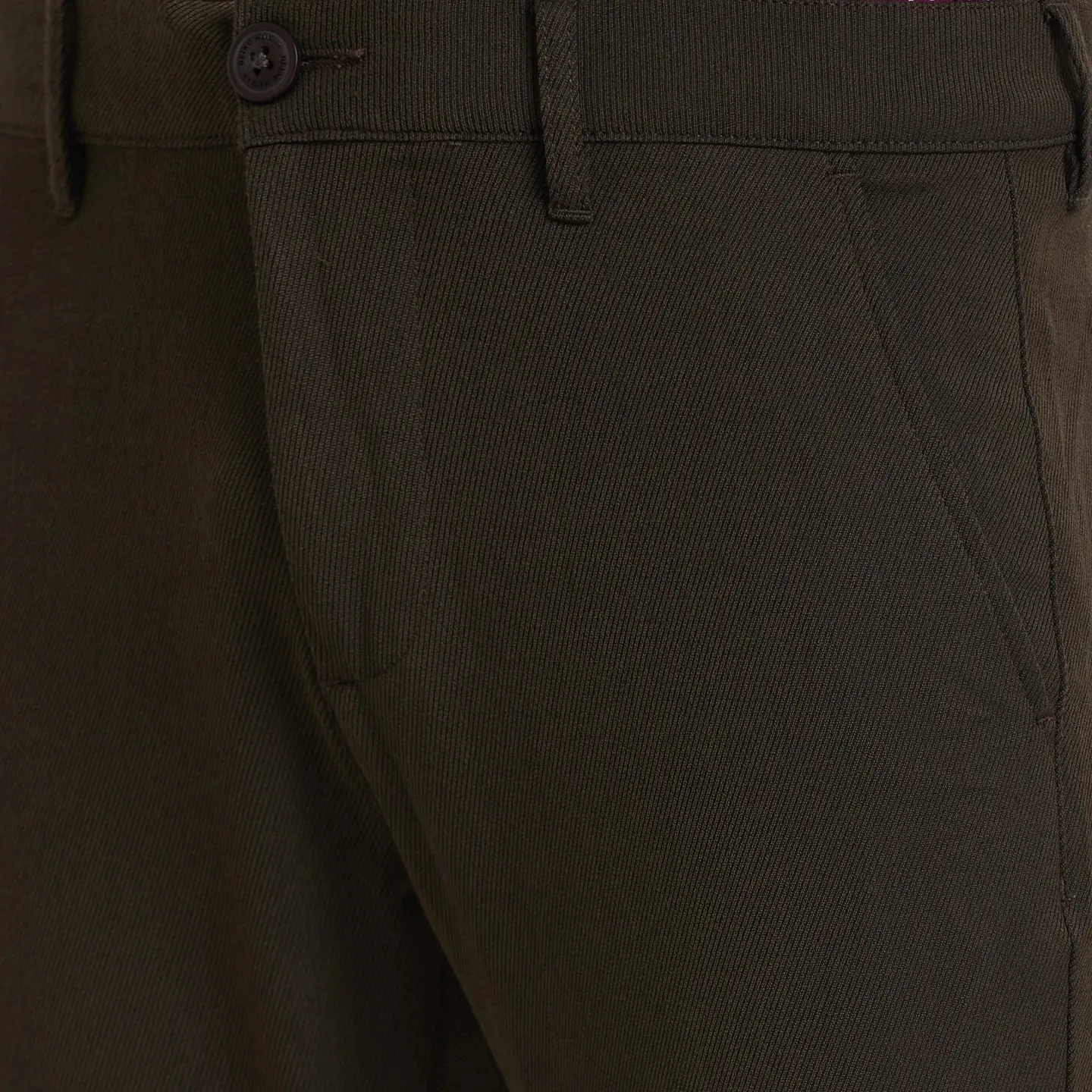Brown Slim Straight Fit Men's Chinos by Being Human Clothing - Image 4