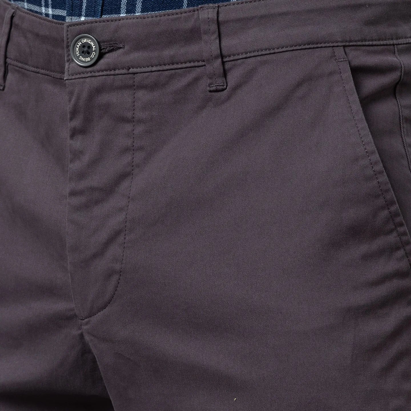 Grey Slim Straight Fit Men's Chinos by Being Human Clothing - Image 5